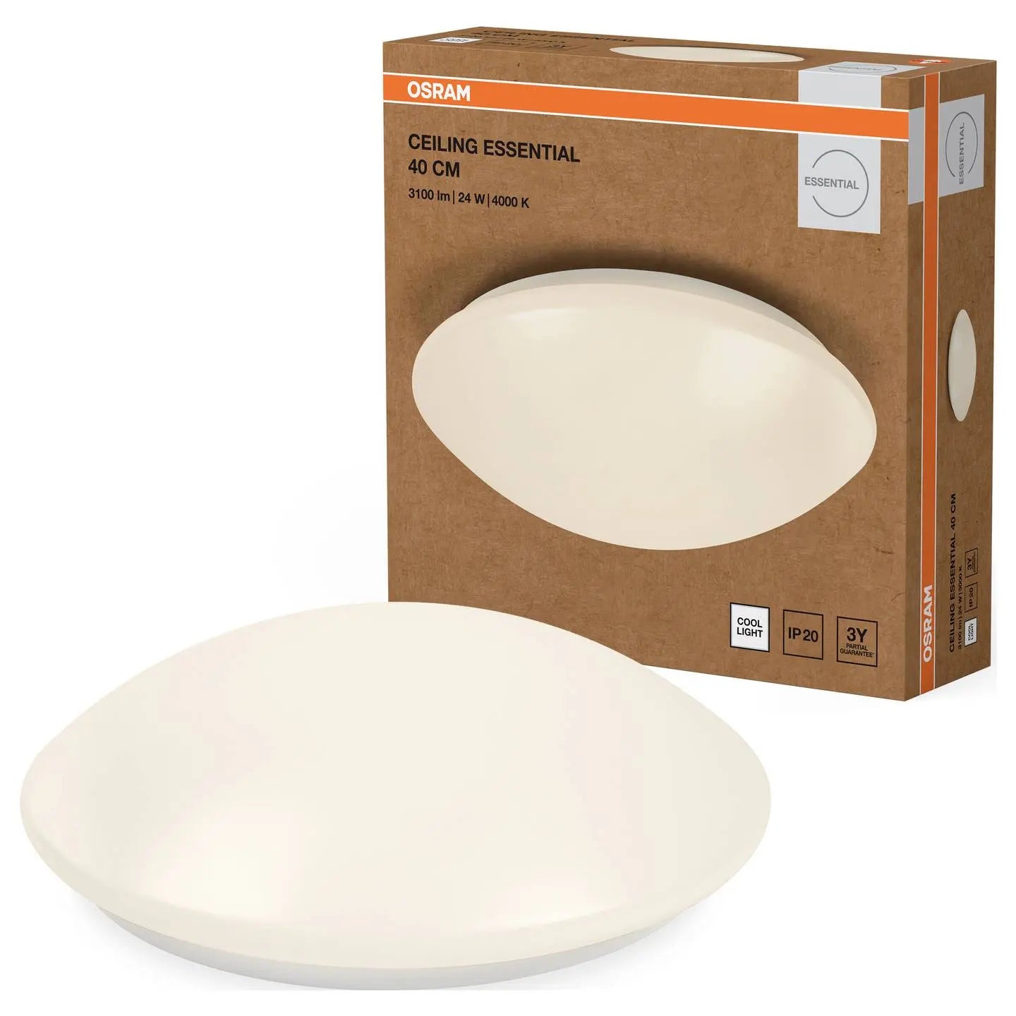 B-Ware Osram Ceiling Essential Deckenleuchte Wandleuchte Weiß Led Leuchte 40 Cm 4000 K - 4099854445415