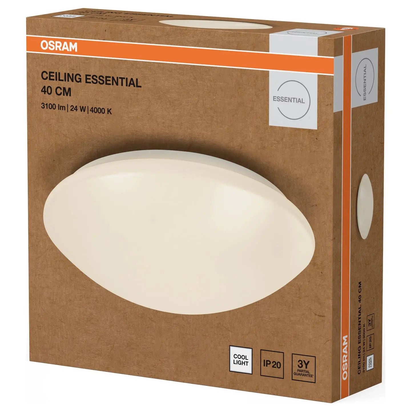 B-Ware Osram Ceiling Essential Deckenleuchte Wandleuchte Weiß Led Leuchte 40 Cm 4000 K - 4099854445415