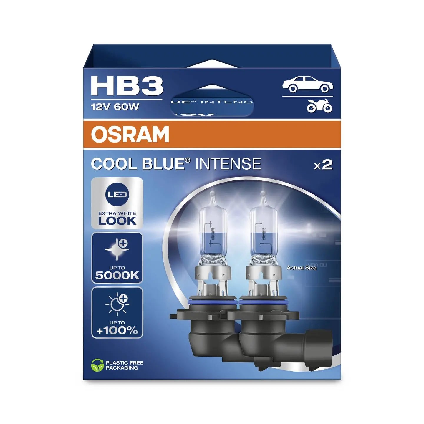 B-Ware Osram Halogen Leuchtmittel Lampe Hb3 Cool Blue Intense Duobox Weiß Kaltweiß - 4062172388269