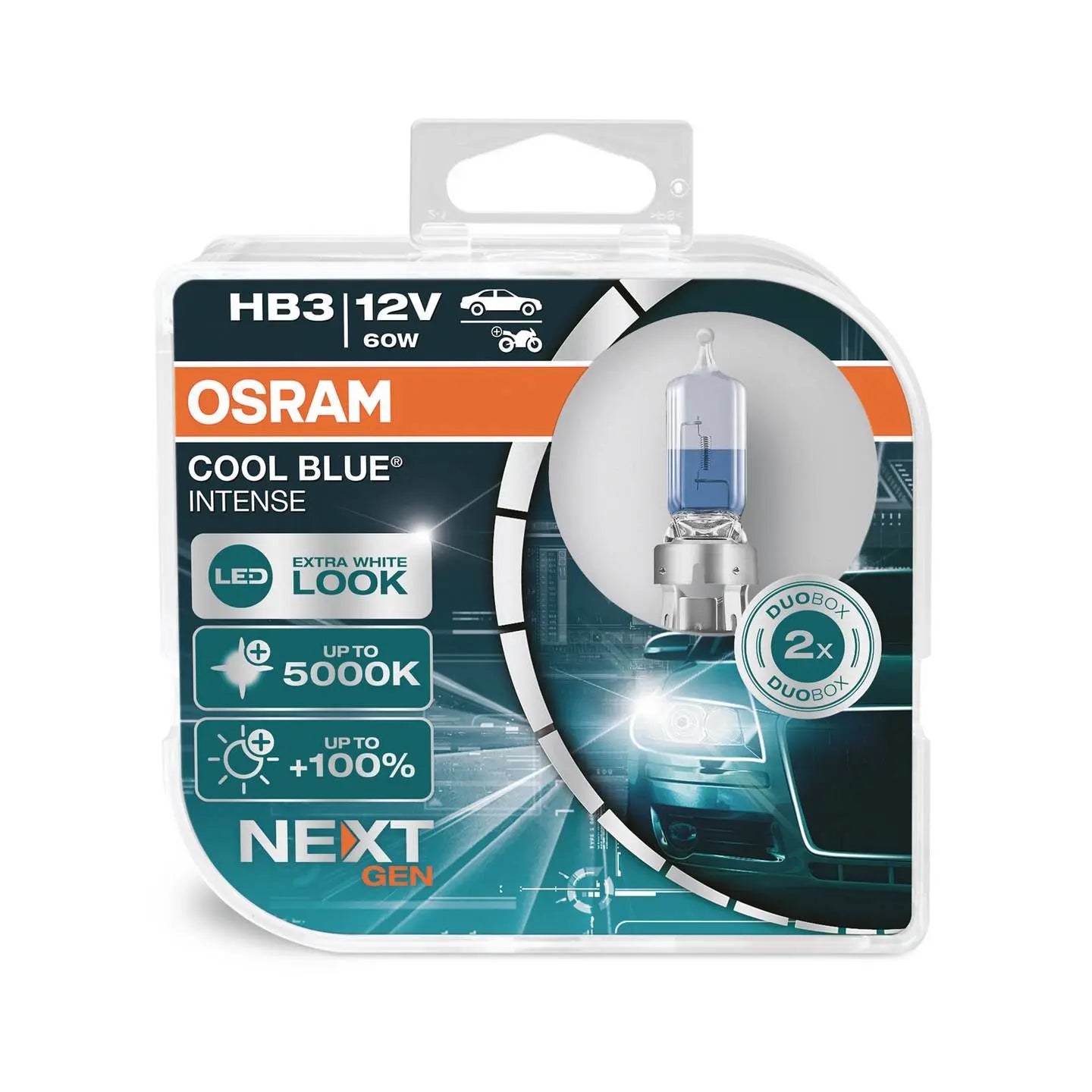 B-Ware Osram Halogen Leuchtmittel Lampe Hb3 Cool Blue Intense Duobox Weiß Kaltweiß - 4062172388269