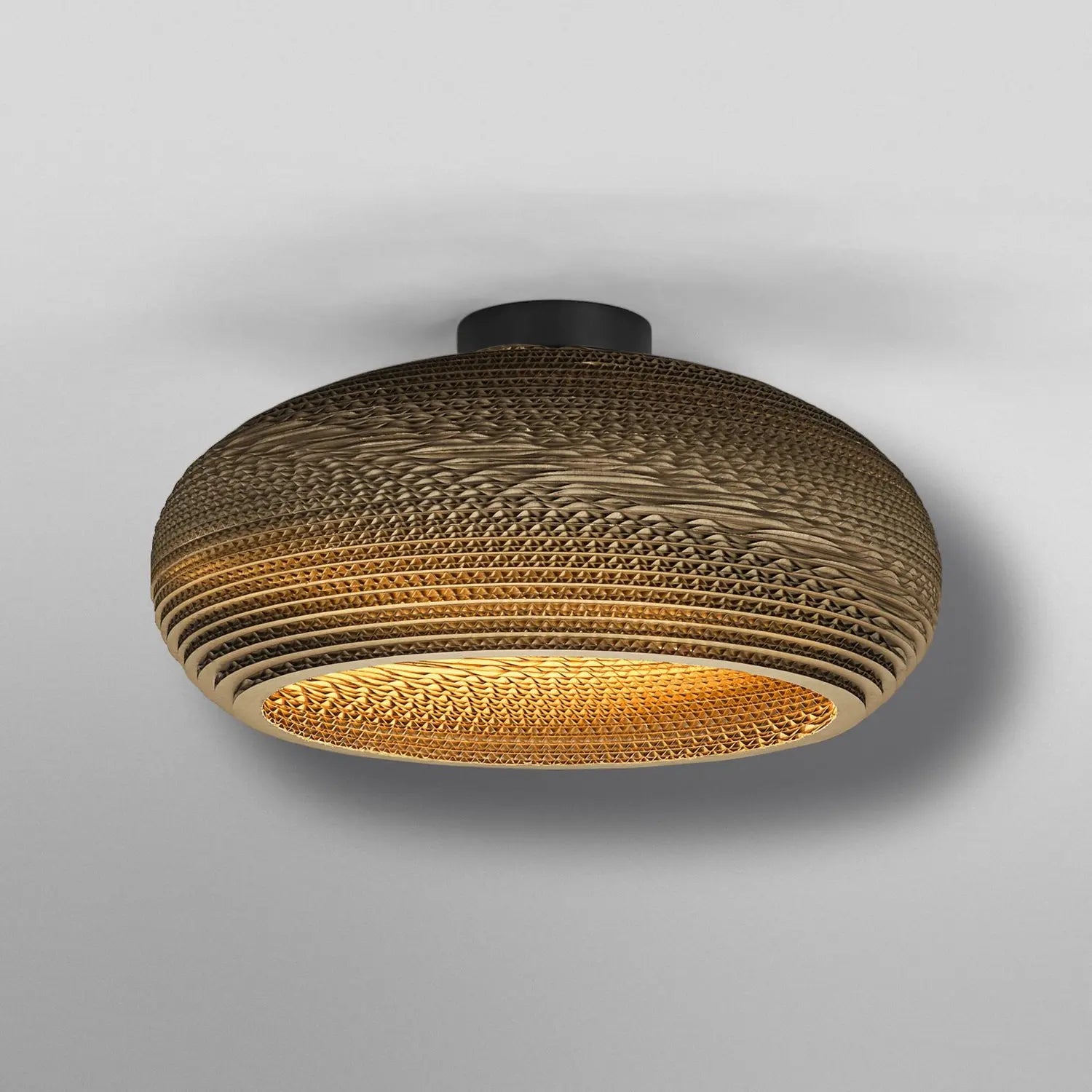 B-Ware Osram Deckenleuchte Lampe Drop Braun ø 40 Cm Wellpappe E27