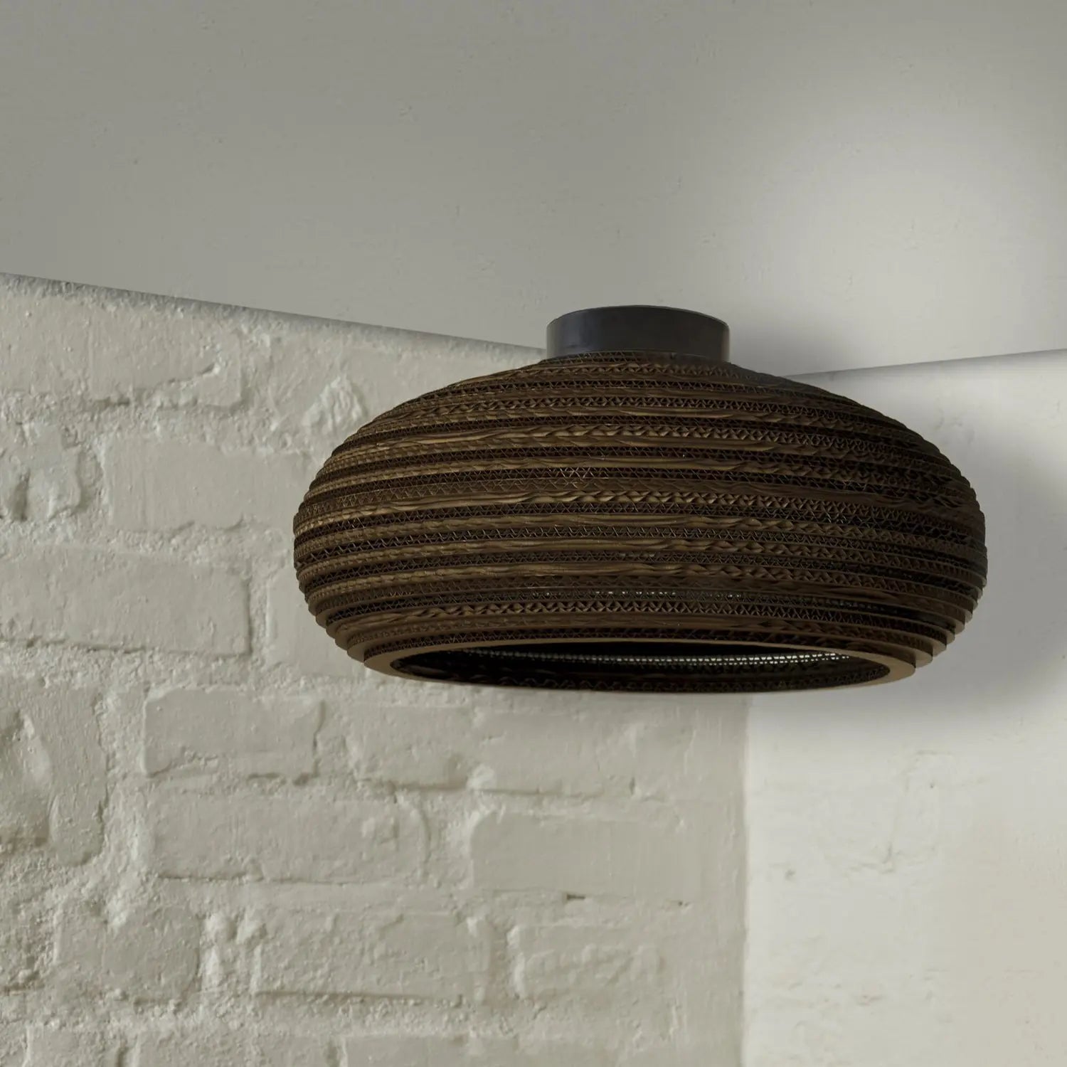 B-Ware Osram Deckenleuchte Lampe Drop Braun ø 40 Cm Wellpappe E27