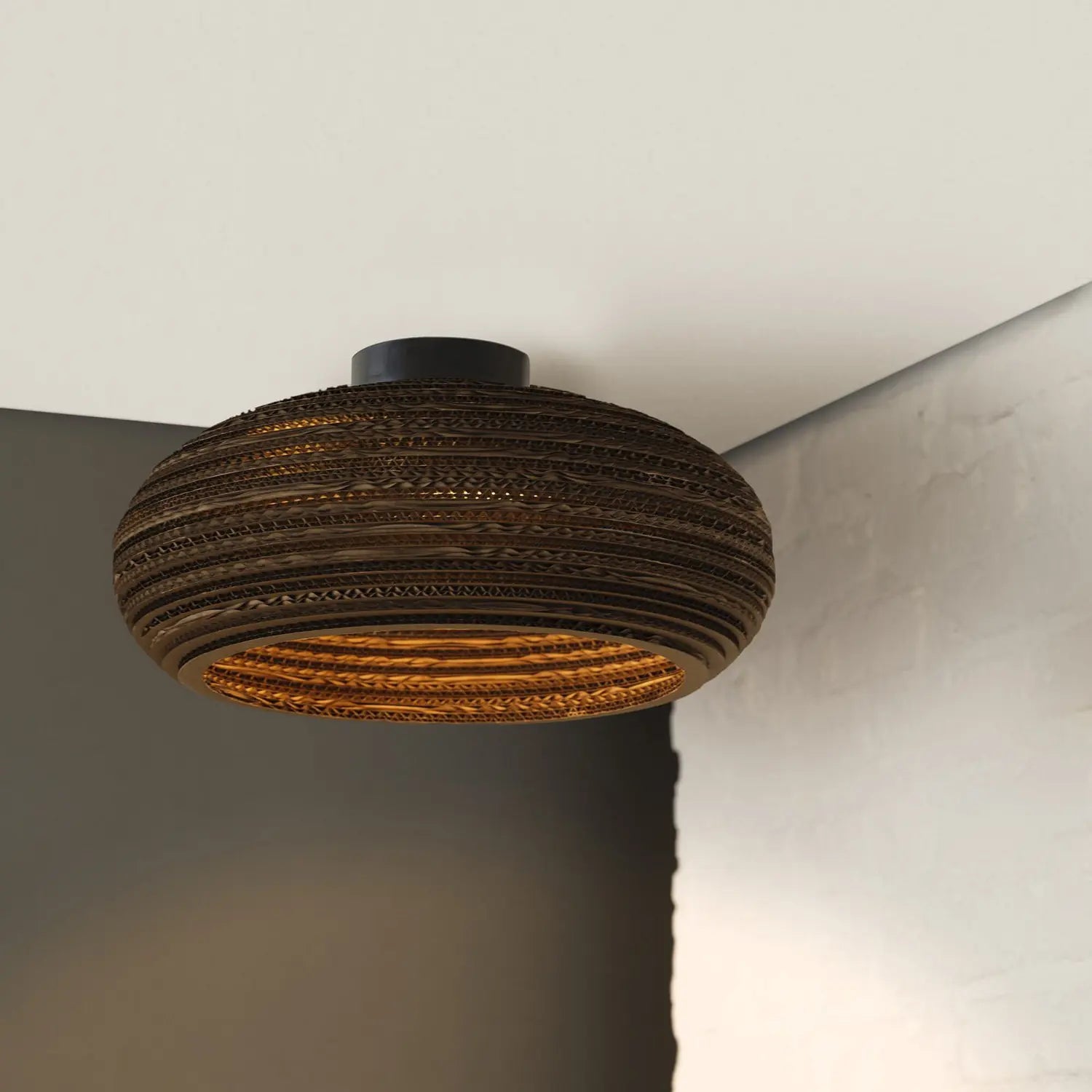 B-Ware Osram Deckenleuchte Lampe Drop Braun ø 40 Cm Wellpappe E27