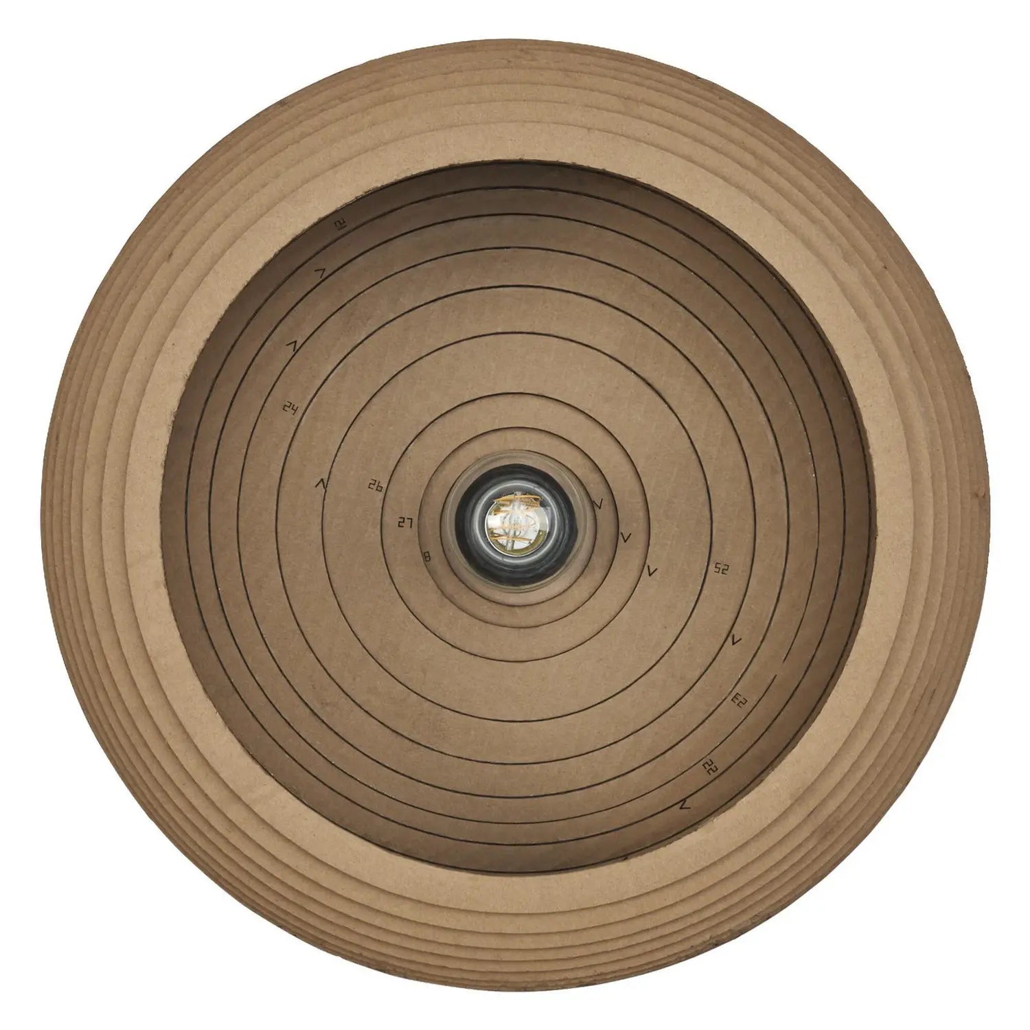 B-Ware Osram Deckenleuchte Lampe Drop Braun ø 40 Cm Wellpappe E27