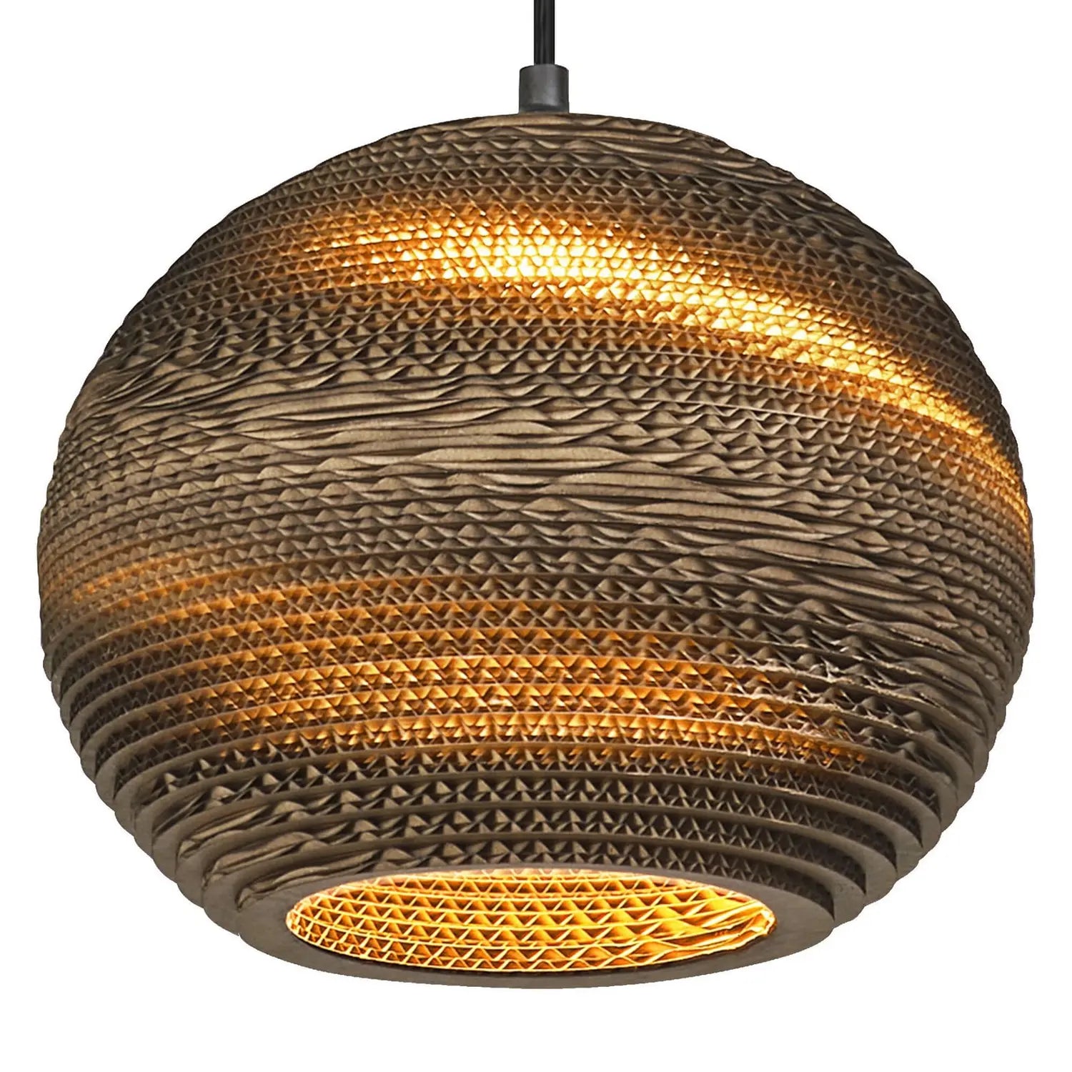 B-Ware Osram Pendelleuchte Hängeleuchte Ball Braun Pappe E27 Led ø 26 Cm Lampe Leuchte - 4099854458804