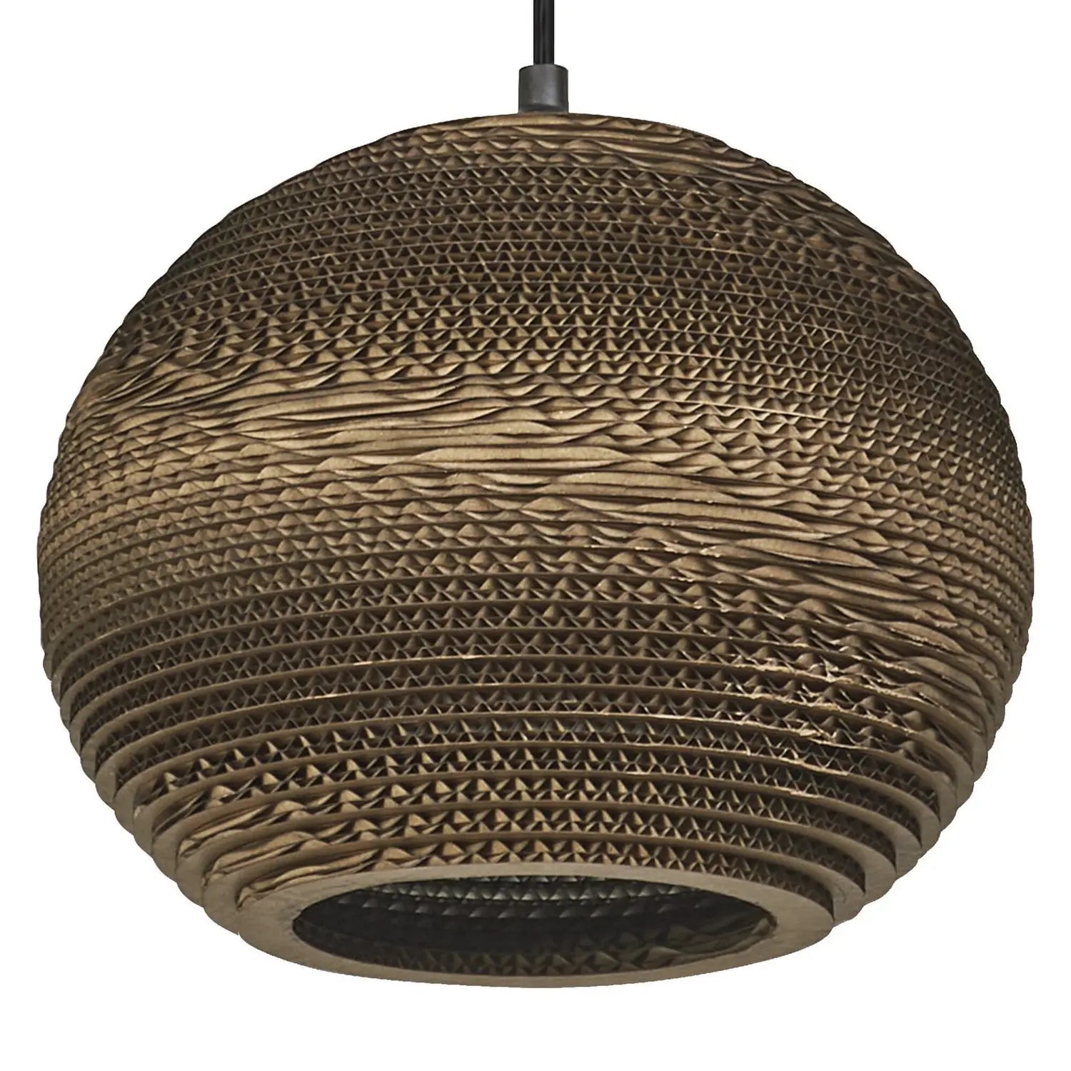 B-Ware Osram Pendelleuchte Hängeleuchte Ball Braun Pappe E27 Led ø 26 Cm Lampe Leuchte - 4099854458804