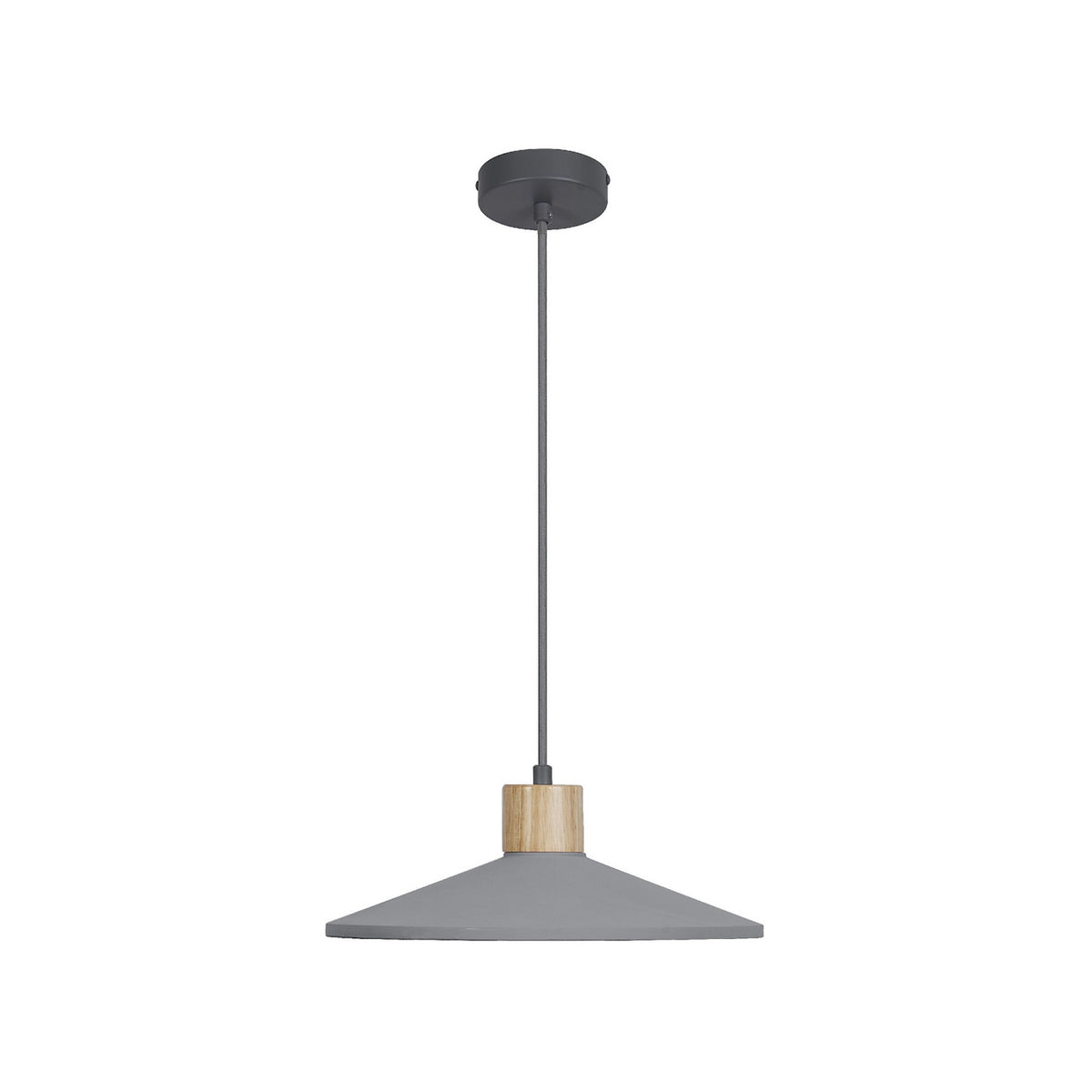 OSRAM Hängeleuchte Pendelleuchte CONCRETE WOOD Ø32cm grau holz Beton Lampe E27 - 4099854459269