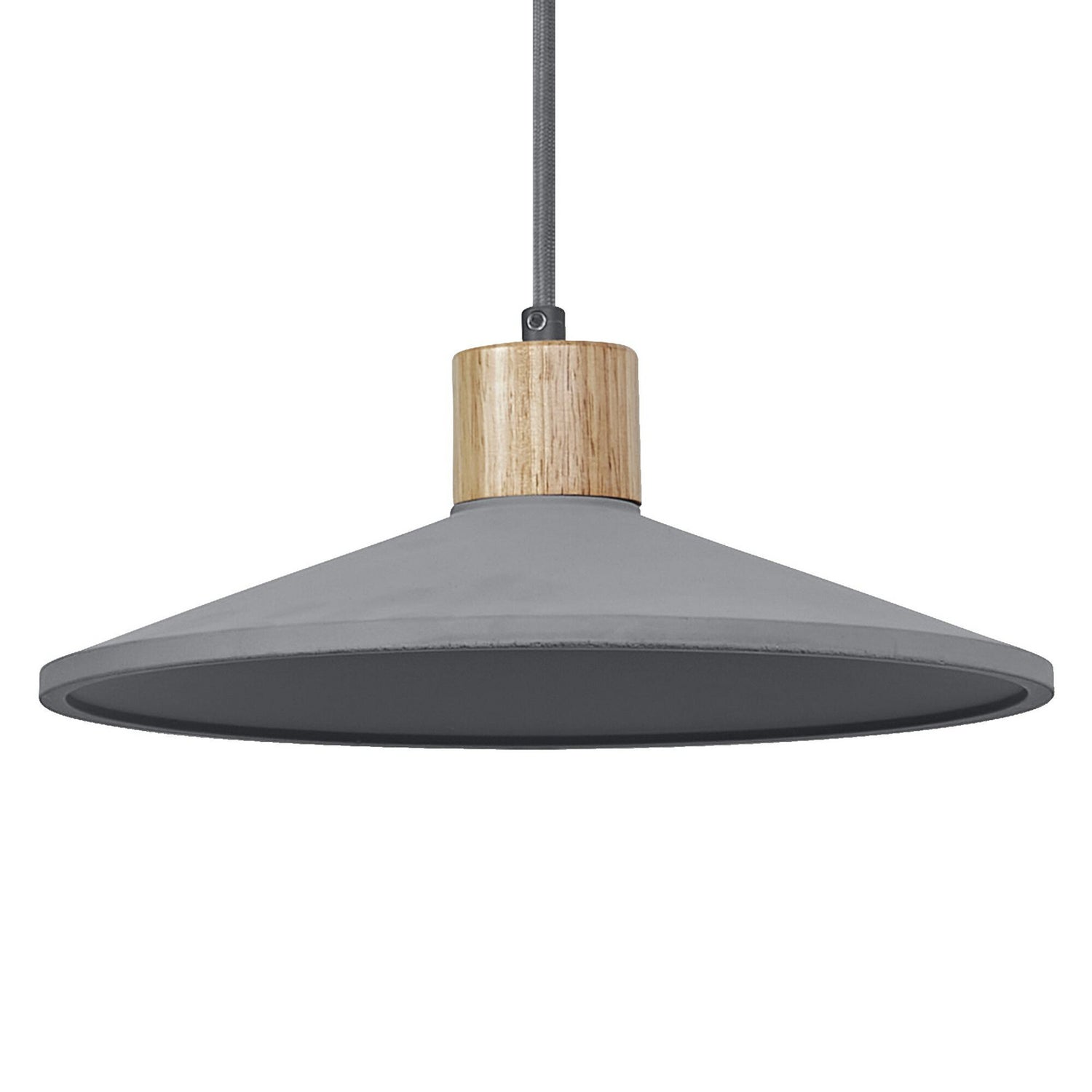 B-Ware Osram Hängeleuchte Pendelleuchte Concrete Wood ø32cm Grau Holz Beton Lampe E27  - 4099854459269