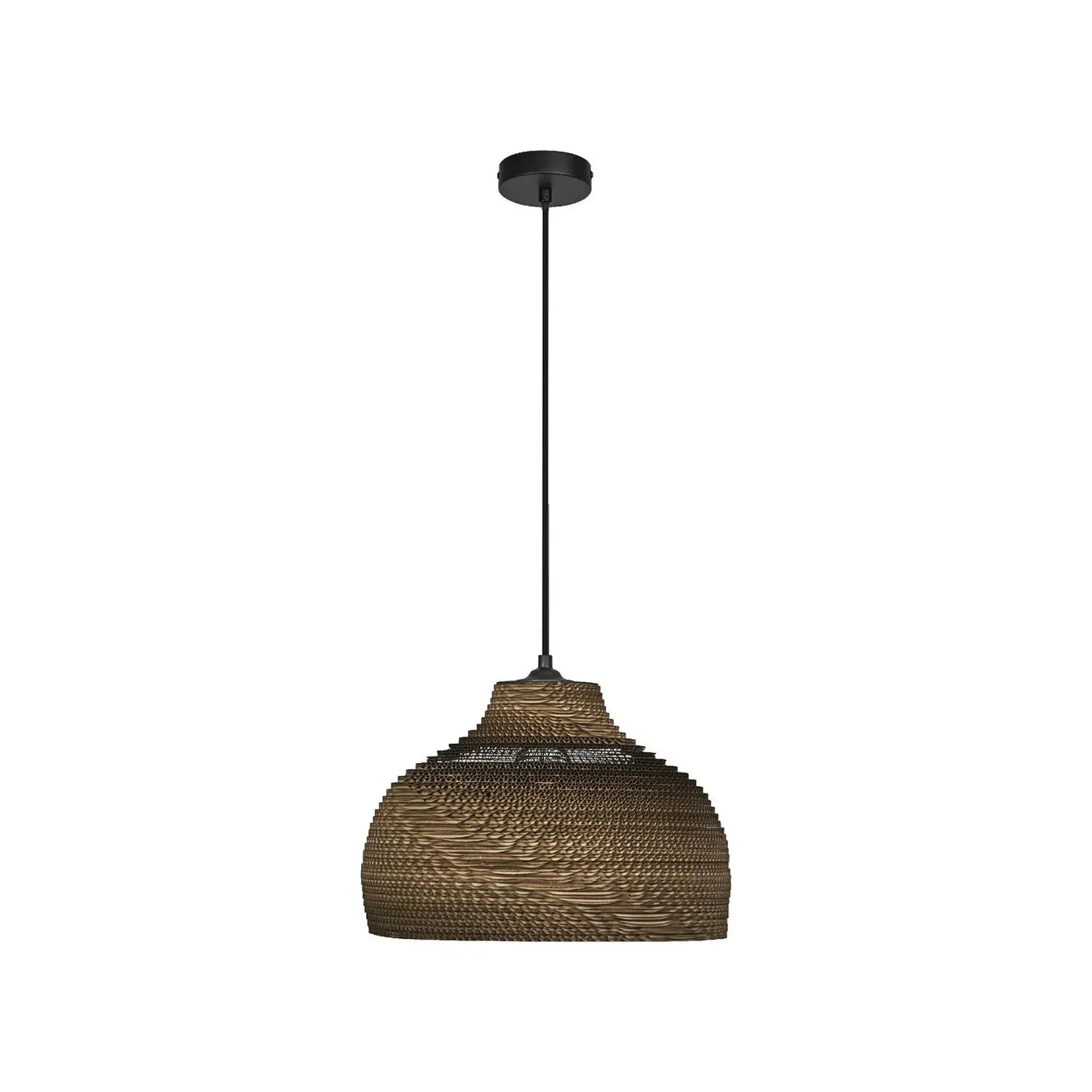 B-Ware Osram Hängeleuchte Pendelleuchte Lampe Braun ø 36 Cm Wellpappe E27 - 4099854458903