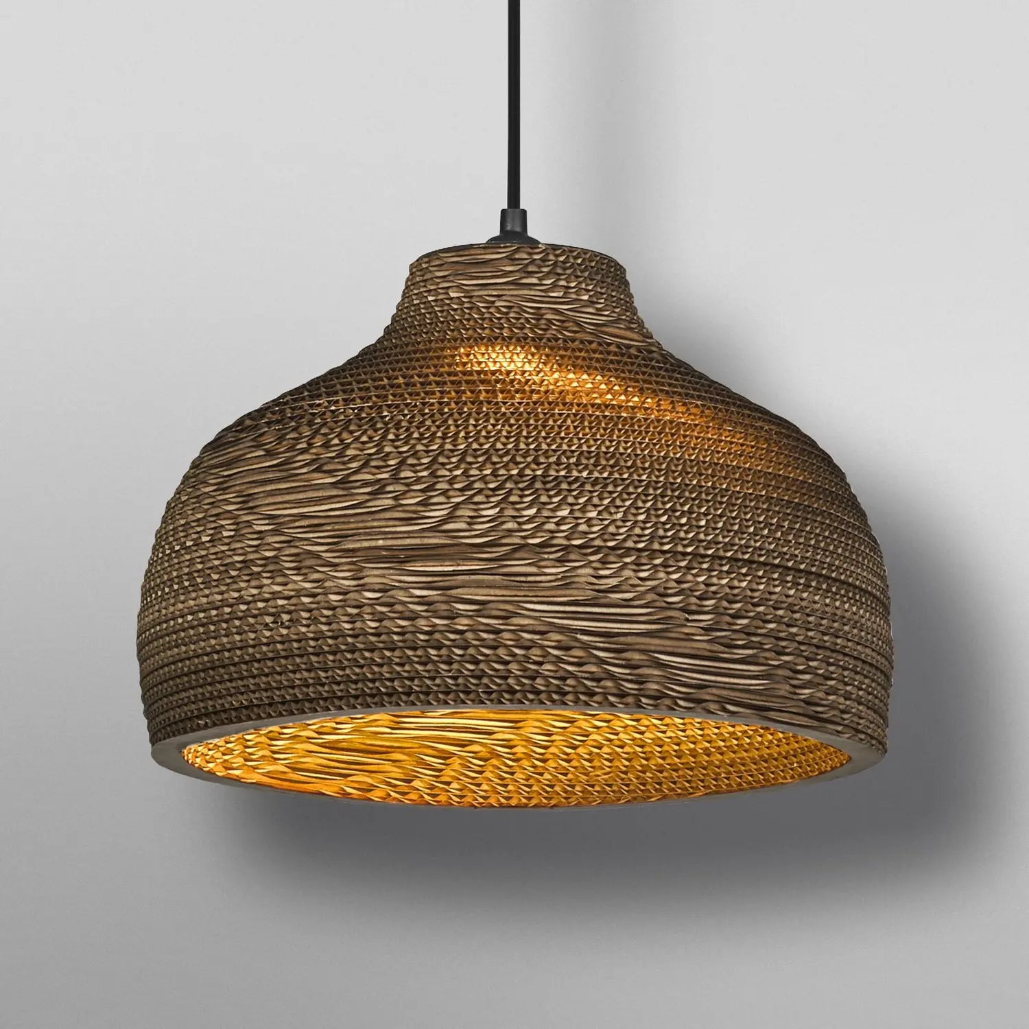 B-Ware Osram Hängeleuchte Pendelleuchte Lampe Braun ø 36 Cm Wellpappe E27 - 4099854458903