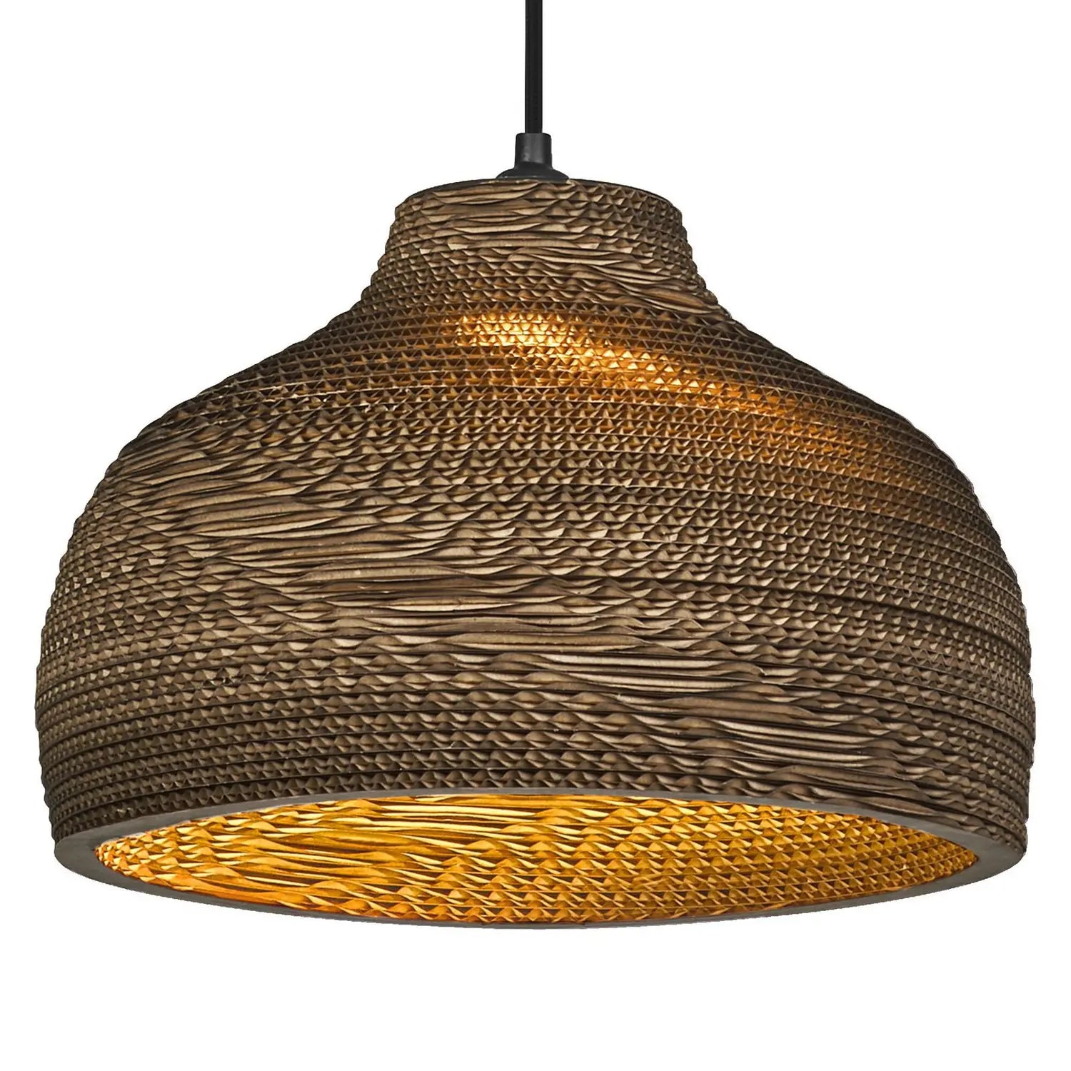 B-Ware Osram Hängeleuchte Pendelleuchte Lampe Braun ø 36 Cm Wellpappe E27 - 4099854458903