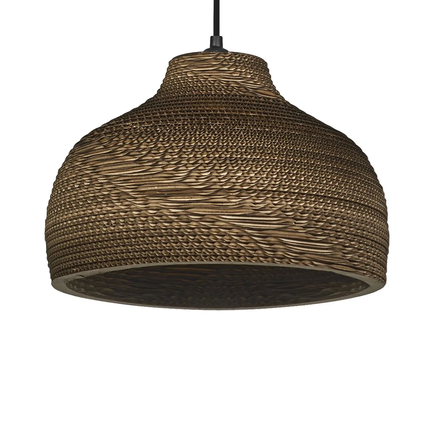 B-Ware Osram Hängeleuchte Pendelleuchte Lampe Braun ø 36 Cm Wellpappe E27 - 4099854458903