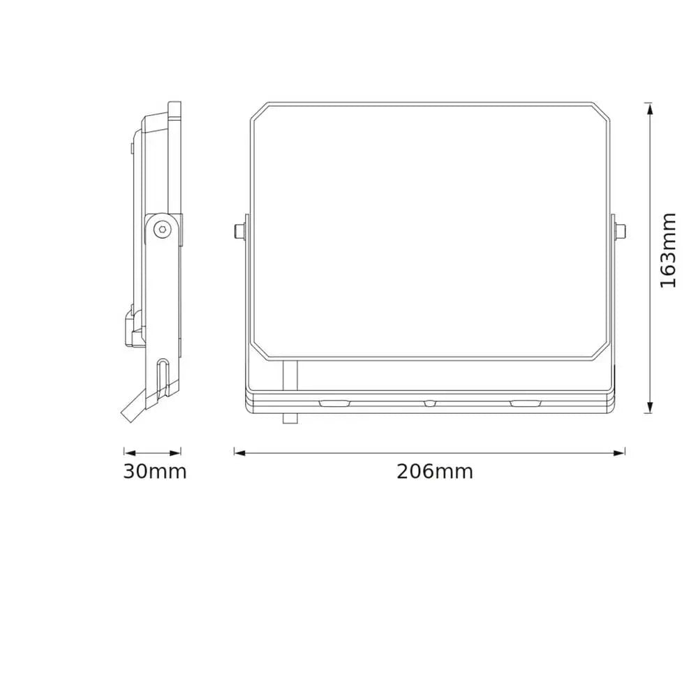 B-Ware Osram Led Flutlichtstrahler Fluter Homelighting Lux 830 Schwarz Floodlight - 4099854489747
