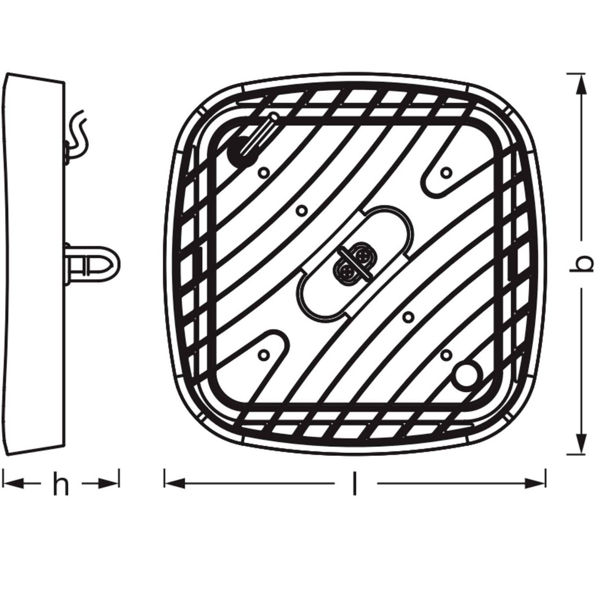 OSRAM LED-Hallenleuchte Highbay Ufo Schwarz 130W 6500K IP65 27,3 cm 5 STÜCK - 4099854429330