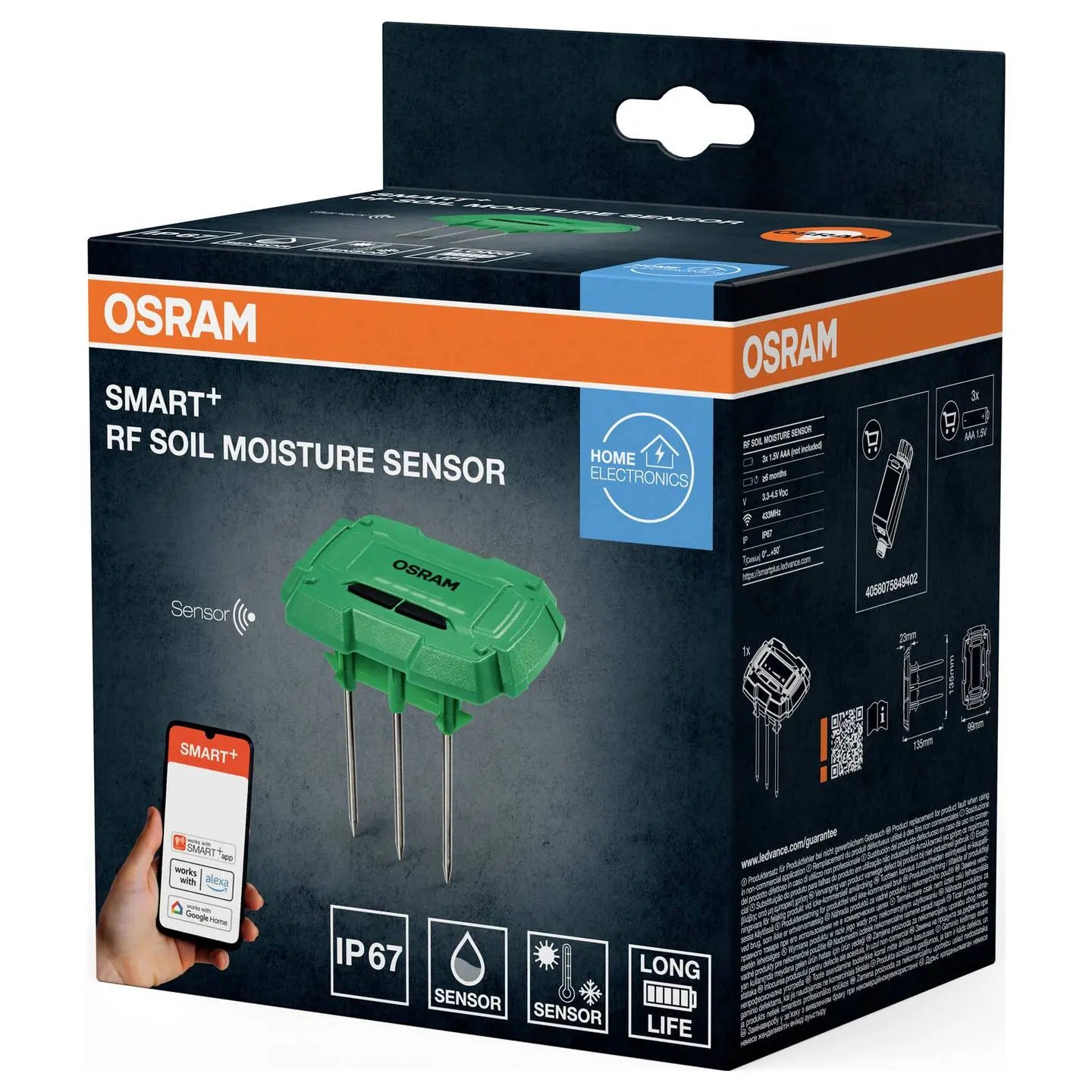B-Ware Osram Funk Bewässerungssteuerung Bewässerungscomputer Smart+ Garten Grau Ip55 - 4058075849402