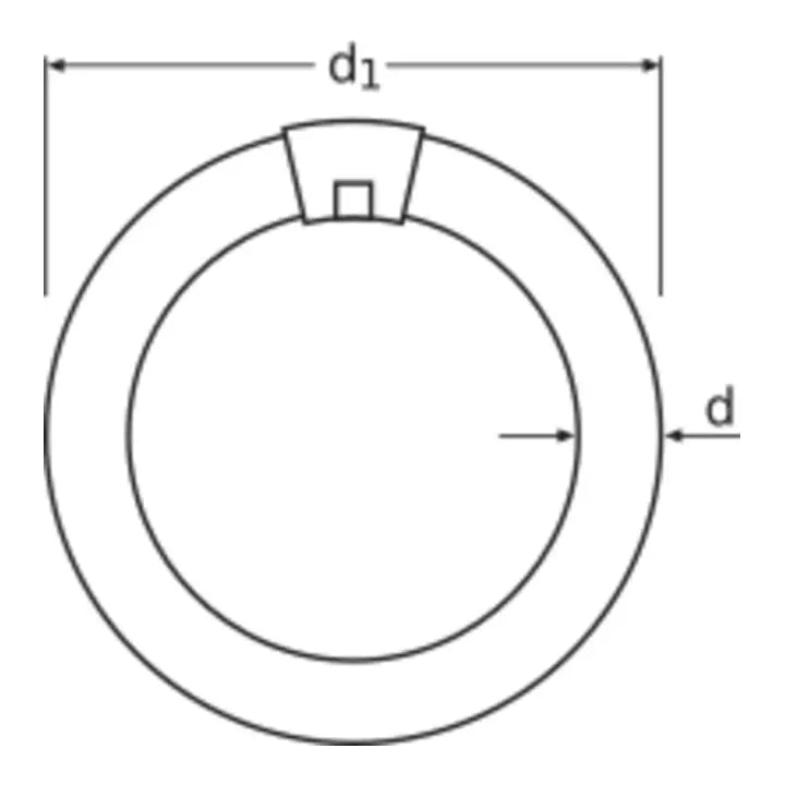 B-Ware Osram Lampe Leuchtstofflampe Ringleuchte G10q 32 W 840 Weiß 5 Stück - 4008321581143