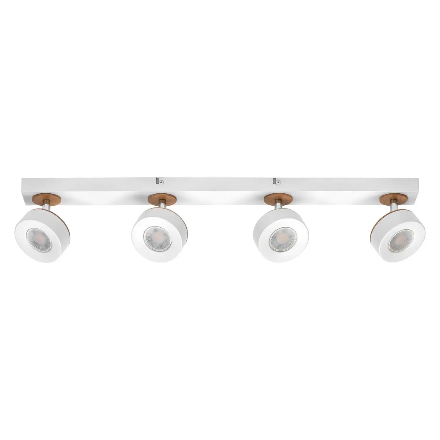 B-Ware Osram Deckenstrahler Spot Lampe Led Pluto Weiß 4 Flammig Holz 3.000 K 19,2 W - 4099854470936
