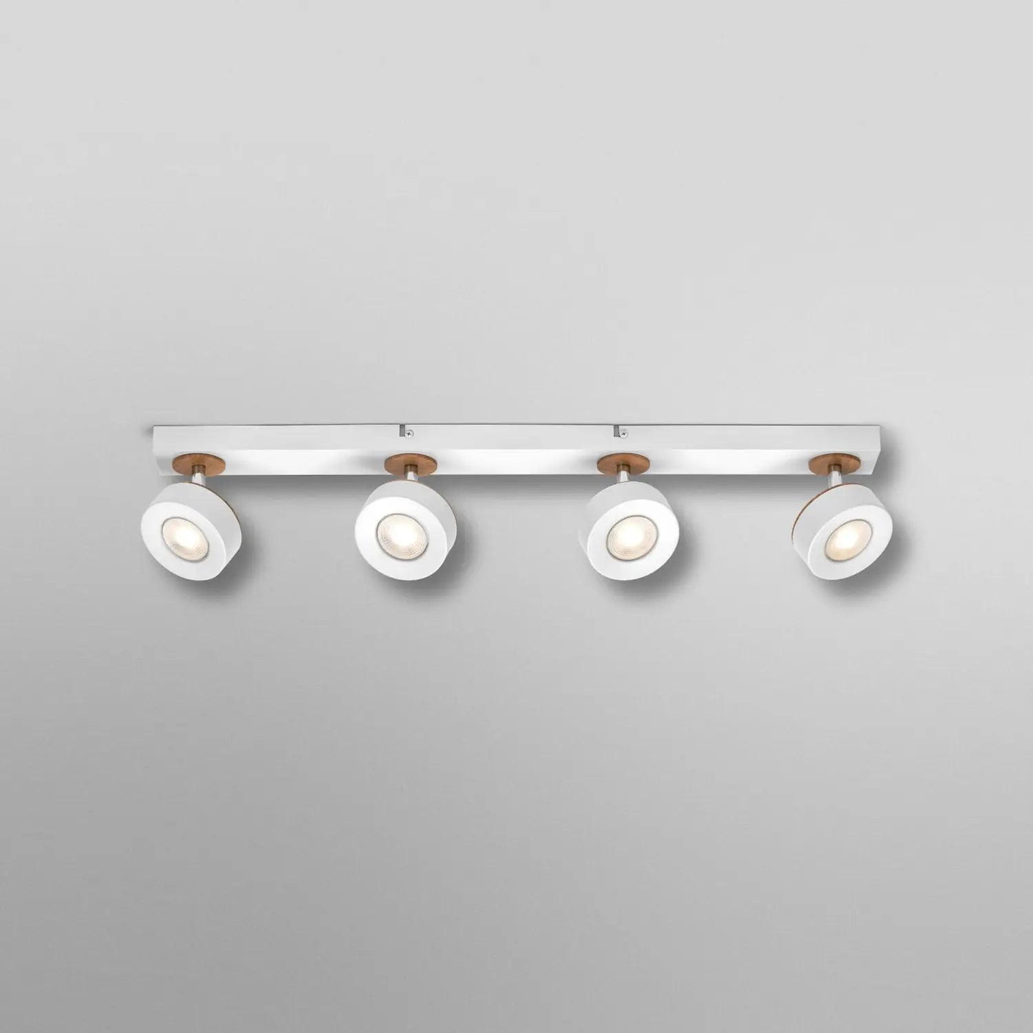 B-Ware Osram Deckenstrahler Spot Lampe Led Pluto Weiß 4 Flammig Holz 3.000 K 19,2 W - 4099854470936