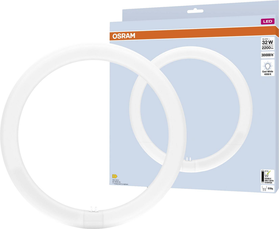 Osram Led Röhre Leuchte Lampe Licht G10q Neutralweiß 18.3 W 300mm 6 Stück B-Ware - 4099854042683