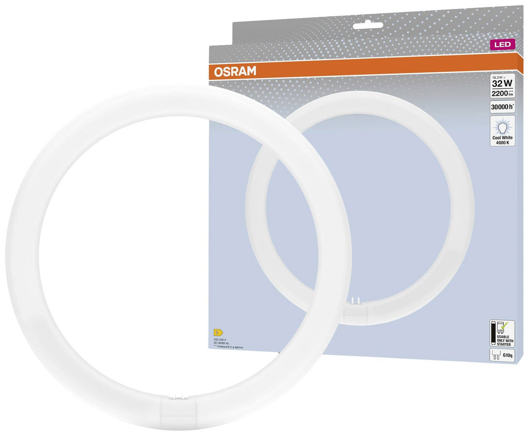 Osram Led Röhre Leuchte Lampe Licht G10q Neutralweiß 18.3 W 300mm 2 Stück B-Ware - 4099854042683