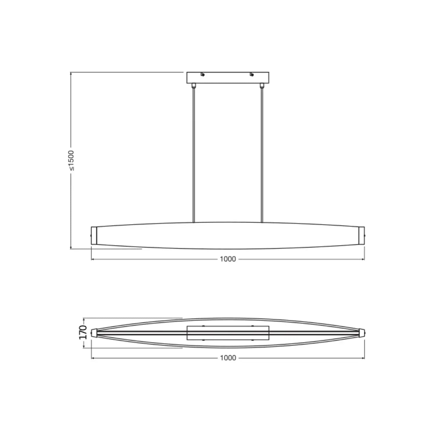 B-Ware Osram Led Hängelampe Pendelleuchte Lampen Decor Flat Felt Grau Filz 3000 K - 4058075847507
