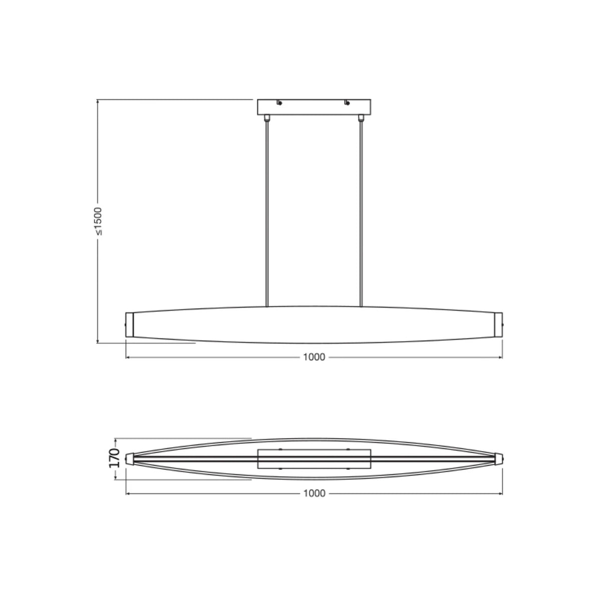 OSRAM Hängeleuchte Pendelleuchte LED Decor Flat Felt grau Filz Warmweiß 3000 K - 4058075847507
