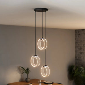 B-Ware Osram Hängelampe Pendelleuchte Led Decor Circle Schwarz Acryl Metall Leuchte