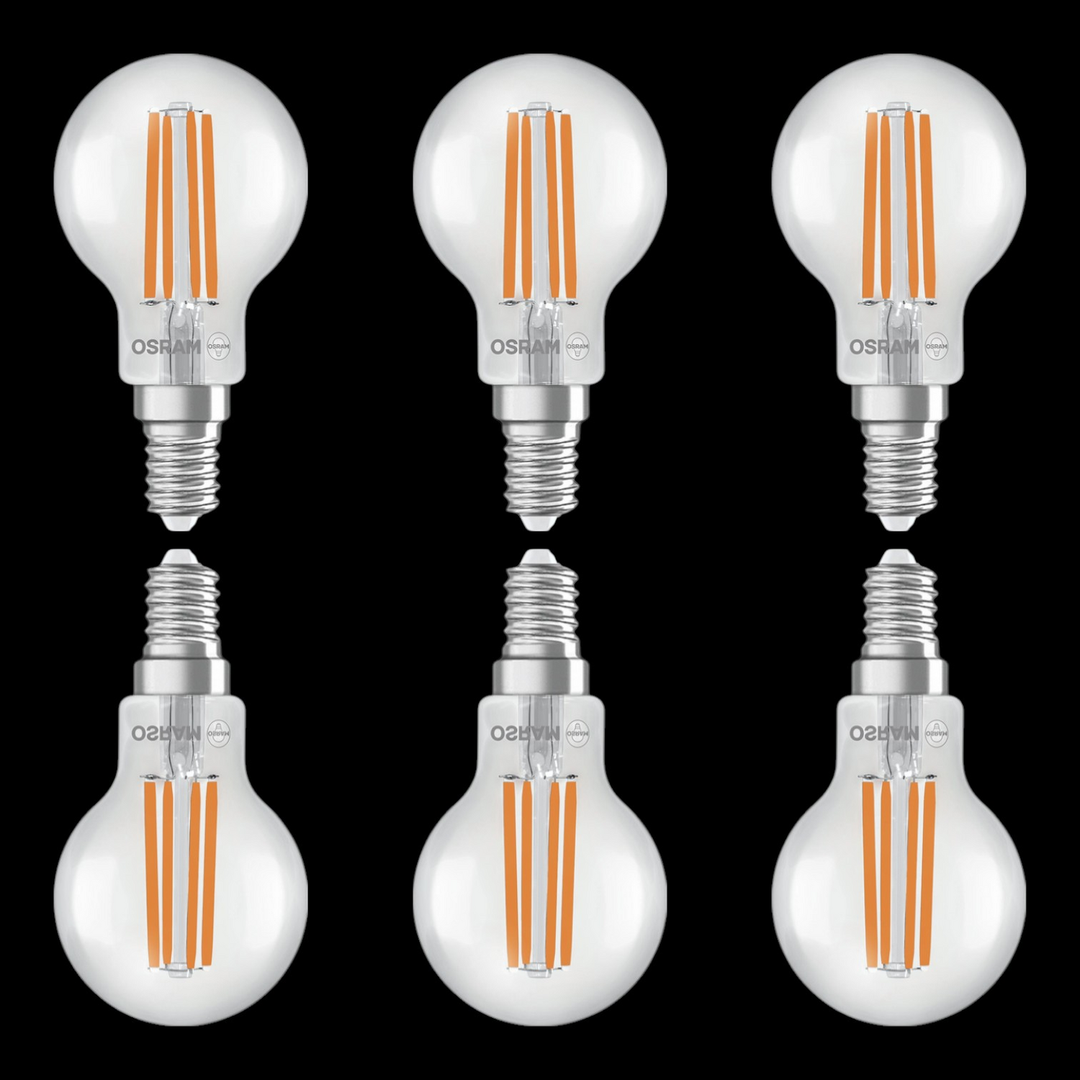 Osram Led Leuchtmittel Tropfen E14 3,8 W 2700 K 806lm Ersatzleuchtmittel 6 Stück B-Ware - 4099854255229