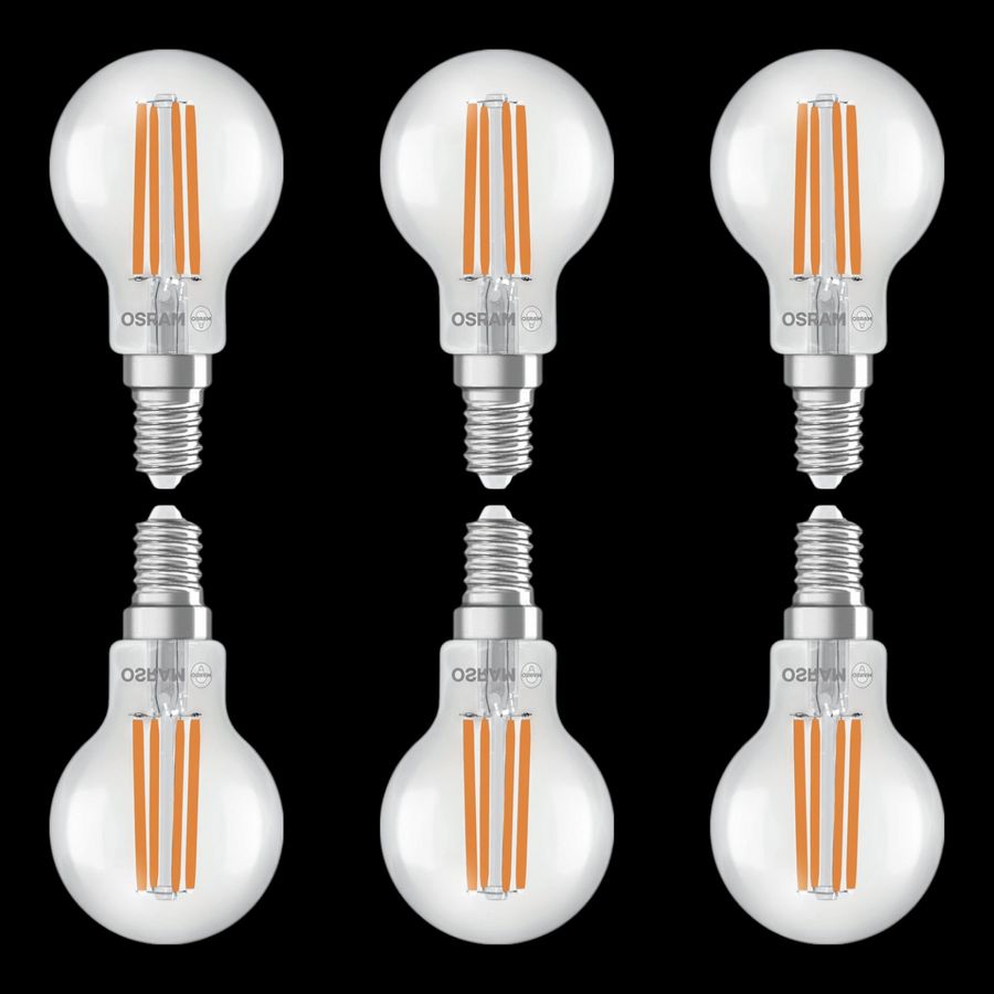 Osram Led Leuchtmittel Tropfen E14 3,8 W 2700 K 806lm Ersatzleuchtmittel 6 Stück B-Ware - 4099854255229
