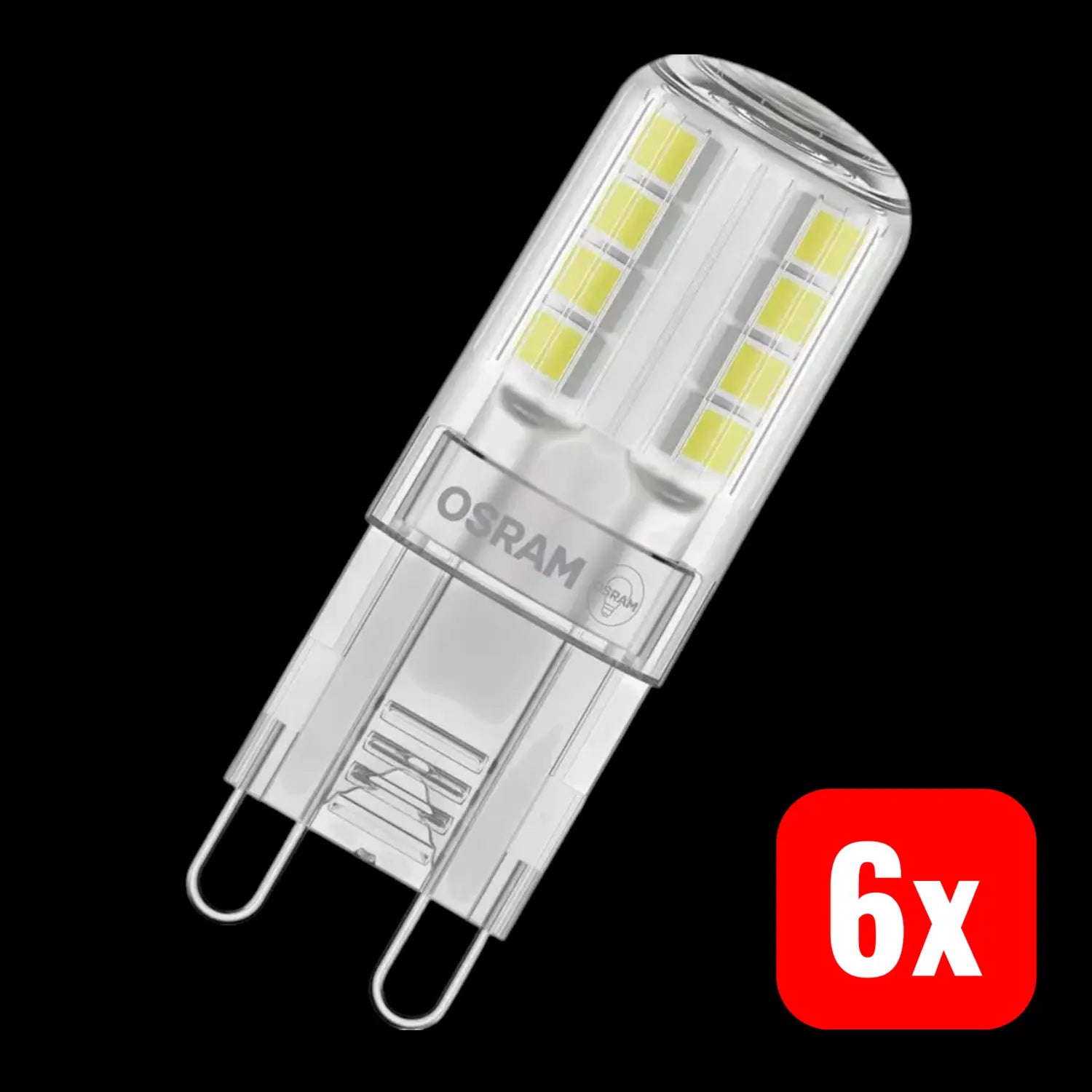 B-Ware Osram Led Leuchtmittel G9 Stiftsockel Dimmbar Warmweiß 2.700 K 320° Klar 6 Stück - 4099854247583