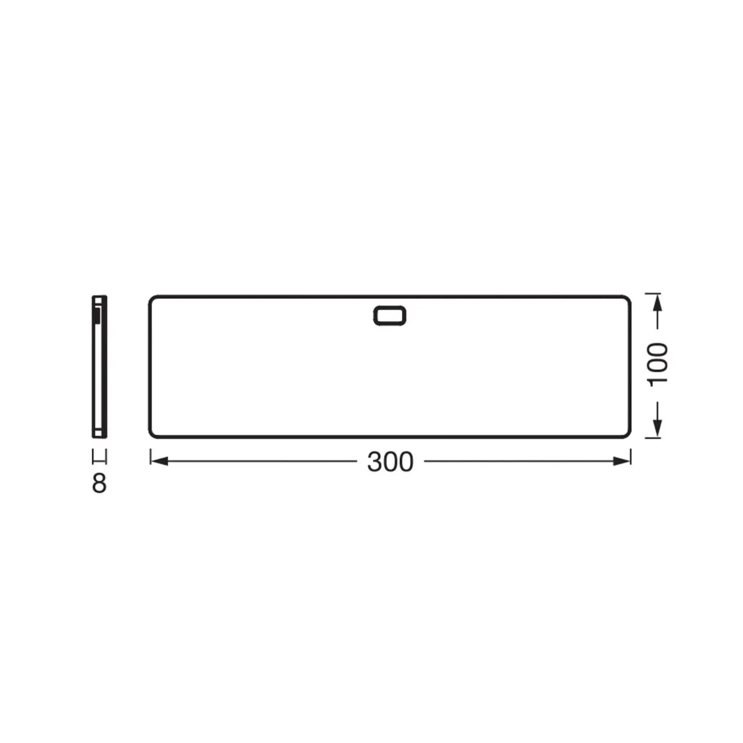 B-Ware Osram Led Unterbaulampe Panel Lichtleiste Led Panel 30 X 10 Cm Weiß 2 Stück - 4099854463112