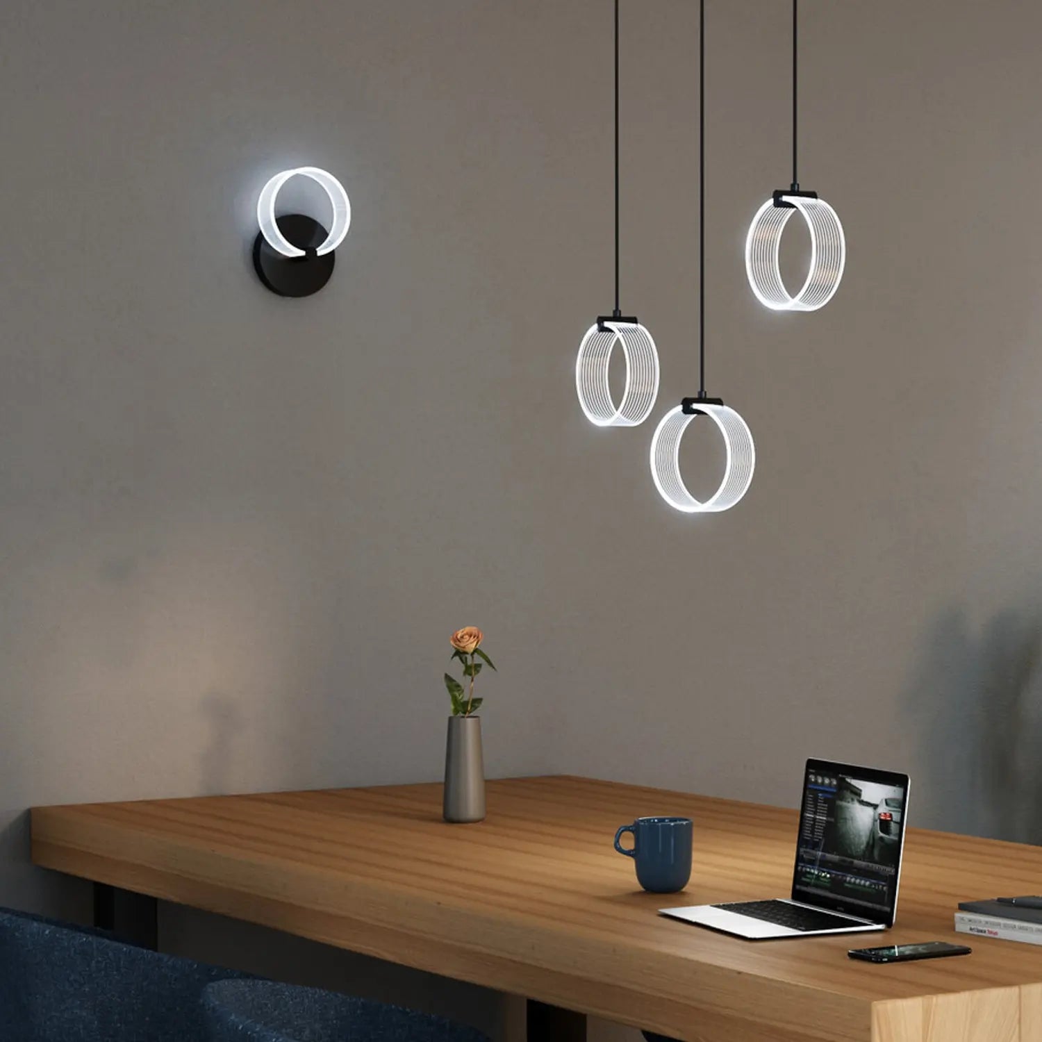 B-Ware Osram Wandleuchte Wandlampe Led Decor Circle Cct Lichtfarbe Schwarz - 4099854453410