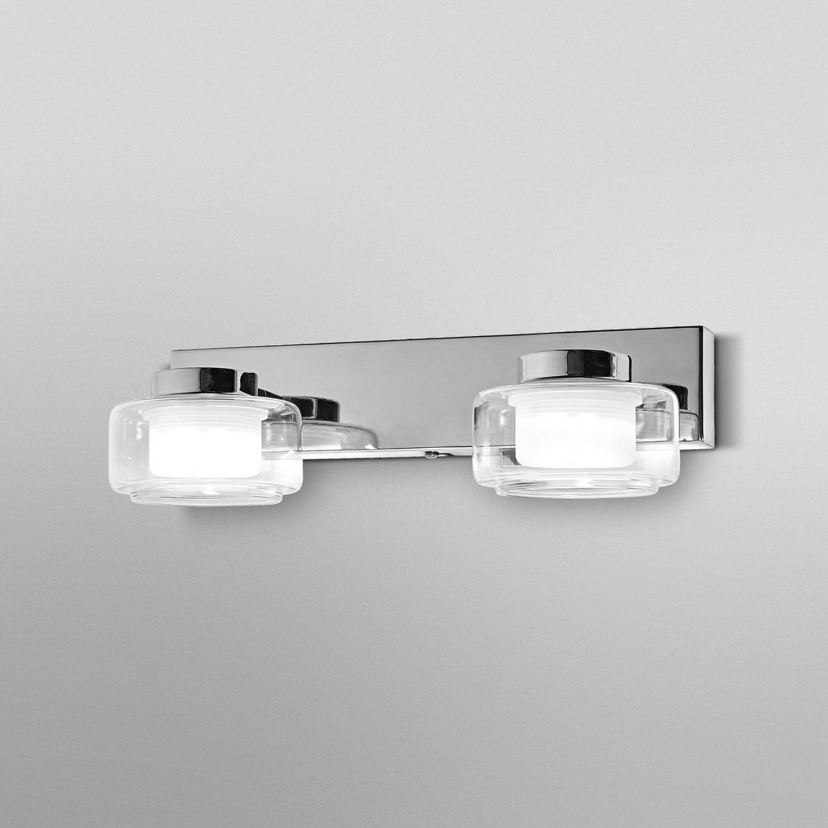 OSRAM Wandleuchte Wandlampe LED ORBIS FLAME chrom Metall Glas IP44 CCT - 4099854447808