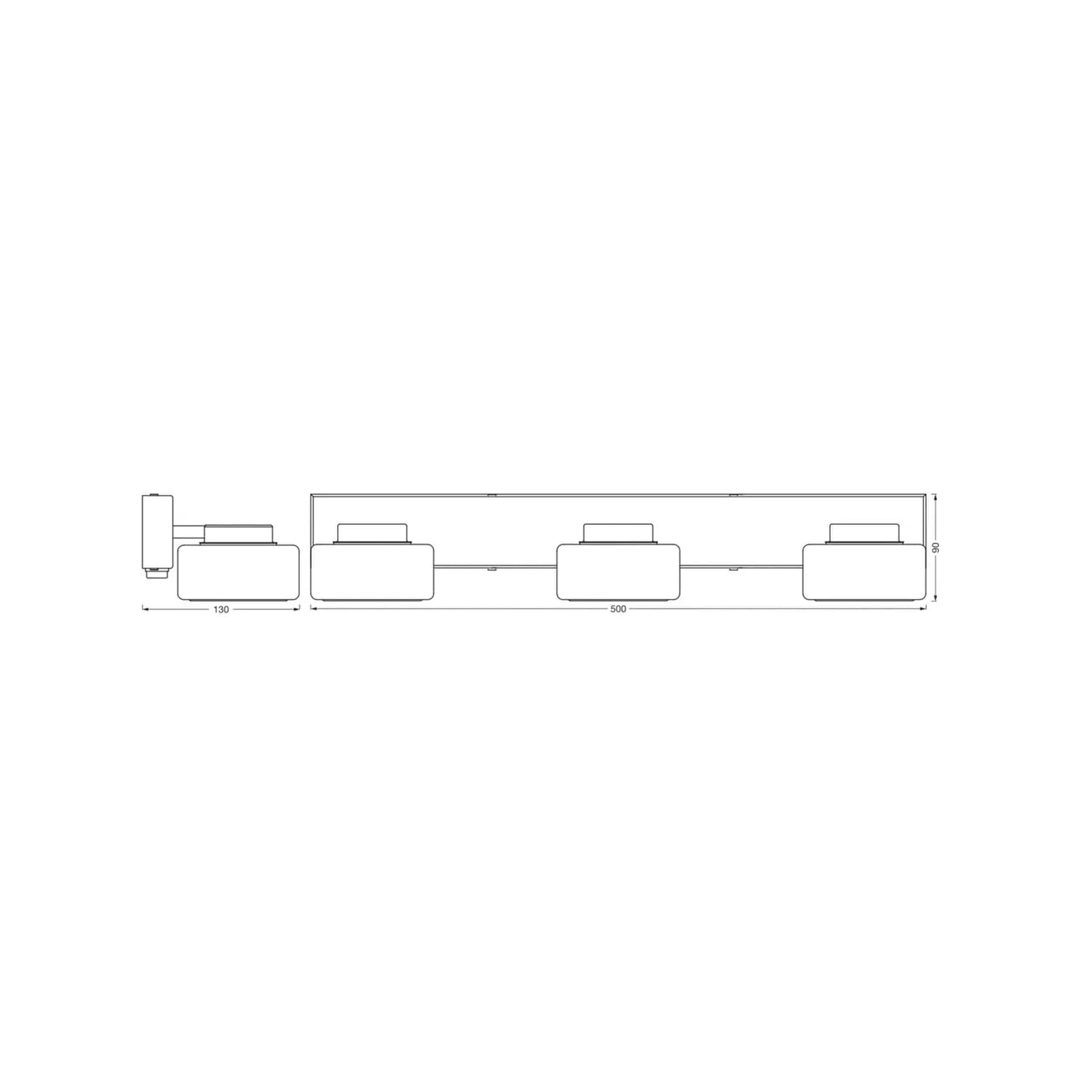 B-Ware Osram Wandleuchte Wandlampe Led Badezimmerleuchte Orbis Flame Schwarz Ip44 Cct - 4099854447884