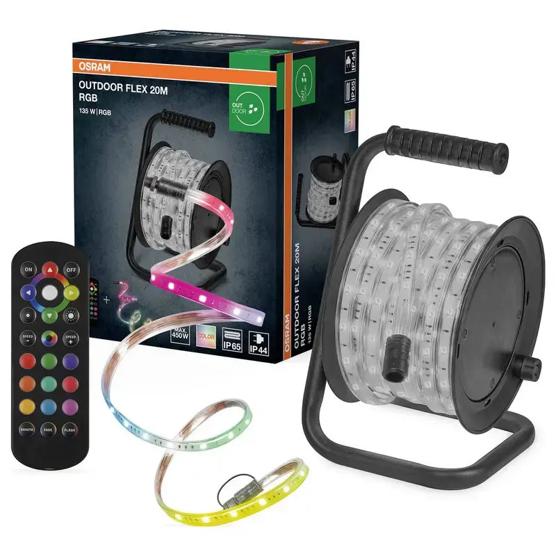 B-Ware Osram Outdoor Flex Led Streifen Rgb Ip65 Fernbedienung Komplettset 230 V 20 M - 4099854449253