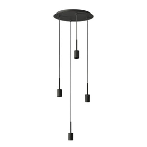 B-Ware Osram Pendelleuchte Hängelampe Decor Needle Plate Anthrazit 4 Flammig E27 Led860