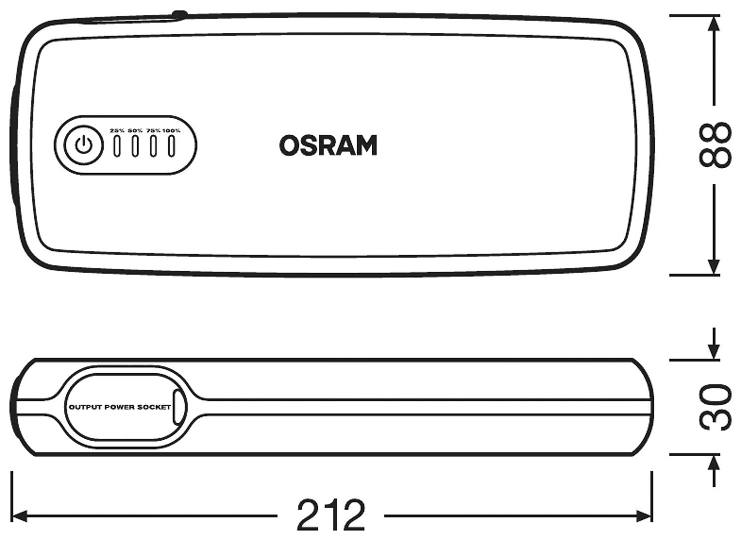 C-Ware Osram Schnellstartsystem Batter Ystart Obsl400 Starthilfestrom 12 V Siehe Text - 4052899620490