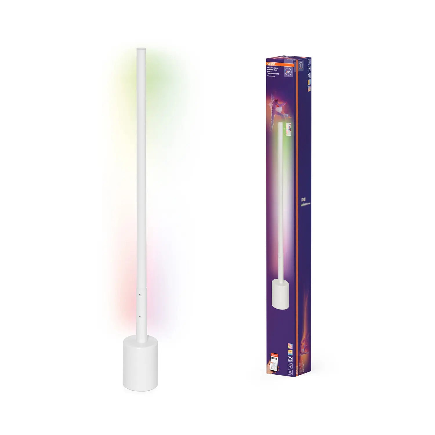 B-Ware Osram Stehlampe Stehleuchte Wi Fi Led Corner Slim Weiß Rgb Tunable White - 4099854472138