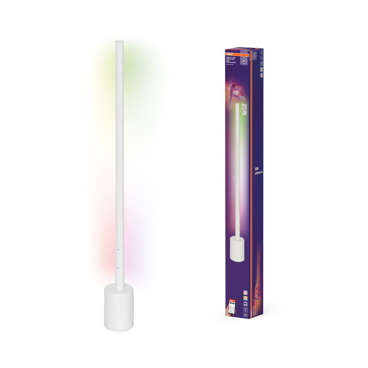 OSRAM Stehlampe Stehleuchte WiFi LED CORNER SLIM weiß RGB Tunable White - 4099854472138