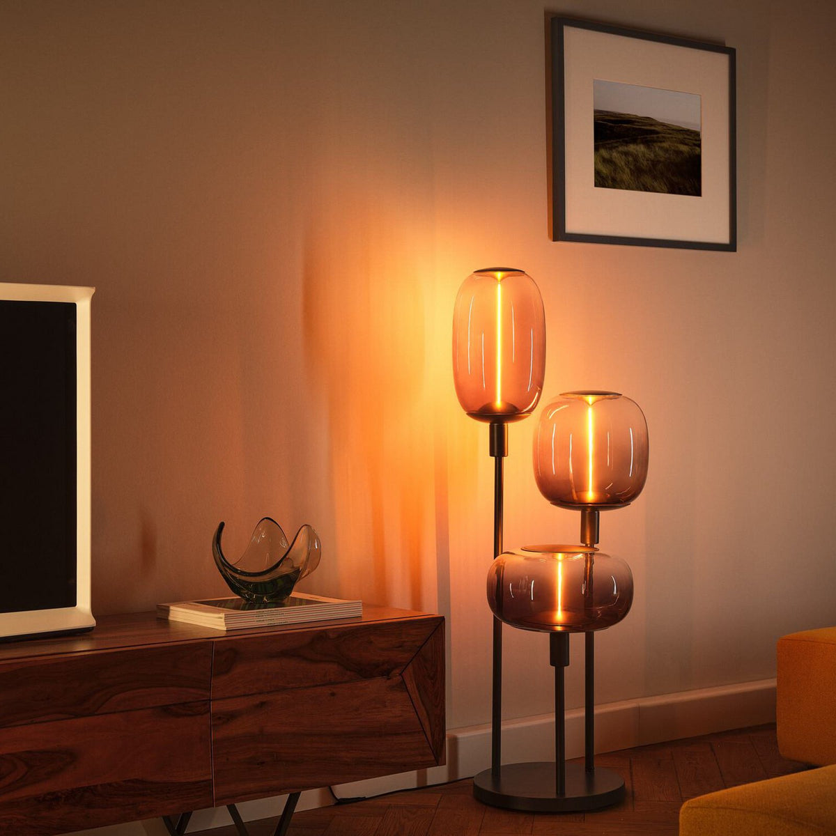 OSRAM Stehlampe Standlicht DECOR STICK dunkelgrau Höhe 78 cm 3 x E2754 - 4099854440366
