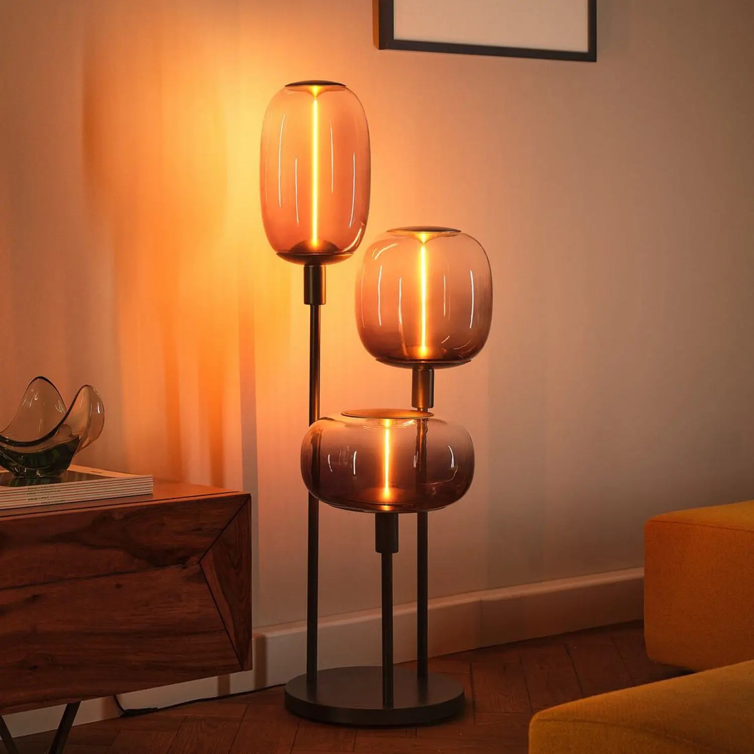 B-Ware Osram Stehlampe Standlicht Decor Stick Dunkelgrau Höhe 78 Cm 3 X E27 - 4099854440366