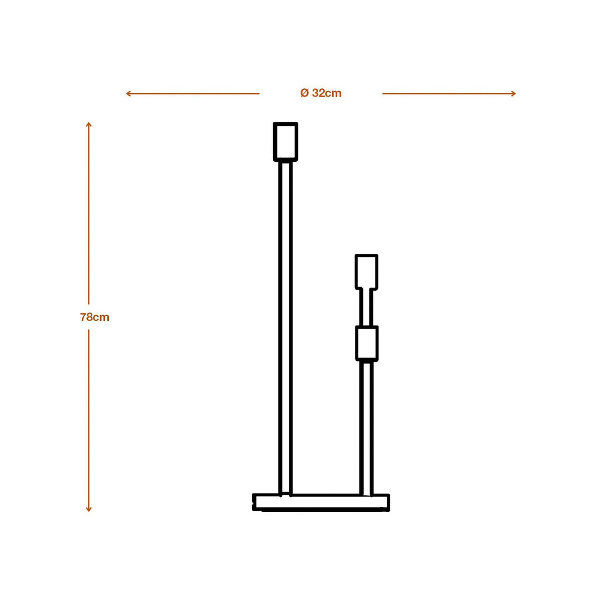 OSRAM Stehlampe Standlicht DECOR STICK dunkelgrau Höhe 78 cm 3 x E2754 - 4099854440366