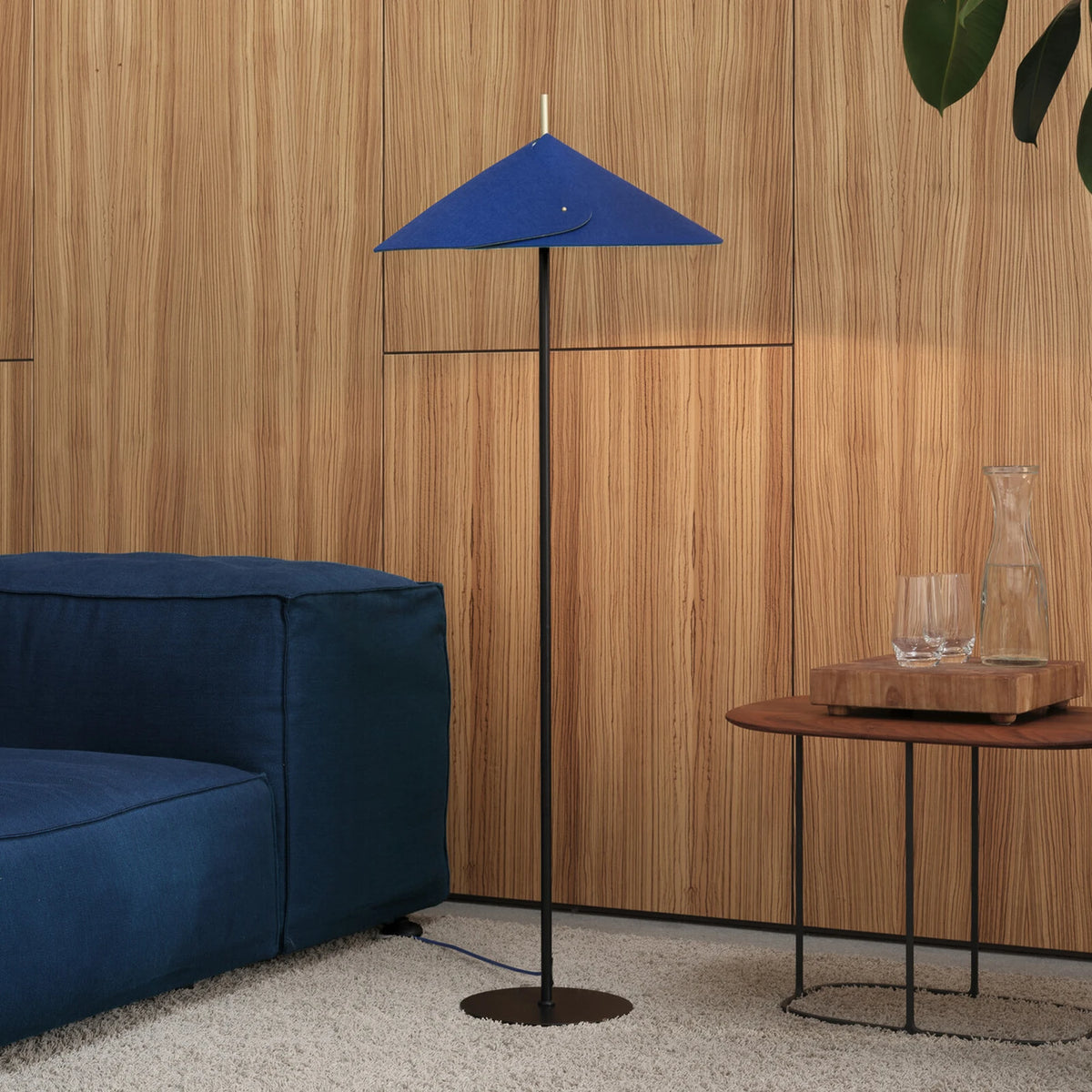 OSRAM Stehleuchte Standlampe Decor Flip blau Filz verstellbar E14 LED 180 cm - 4058075848627