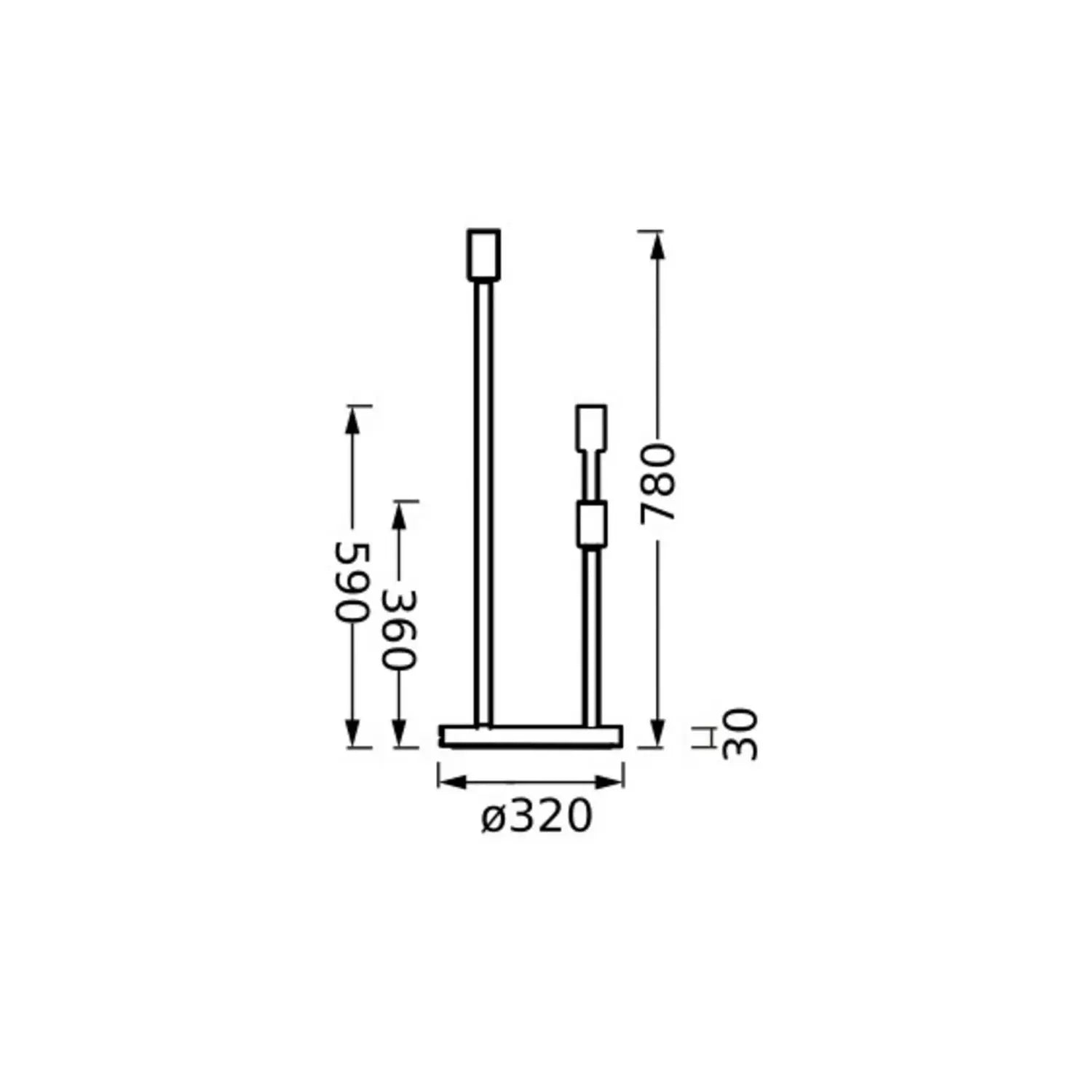 B-Ware Osram Stehleuchte Stehlampe Decor Stick Beige Leuchte E27 Led Schalter Stahl - 4099854453632