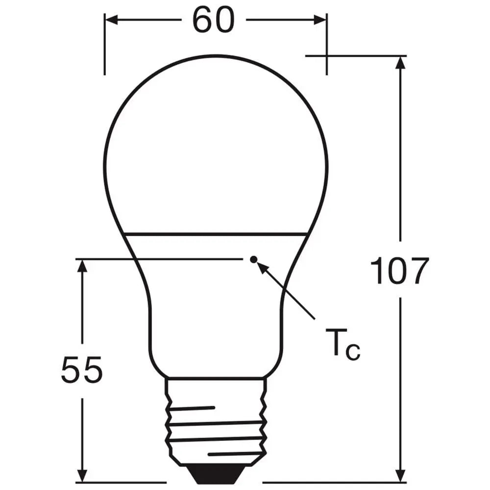 B-Ware Osram Led Lampe Glühbirne E27 Neutralweiß Classic A60 Glühlampe 8.5 W 25 Stück - 4099854109799