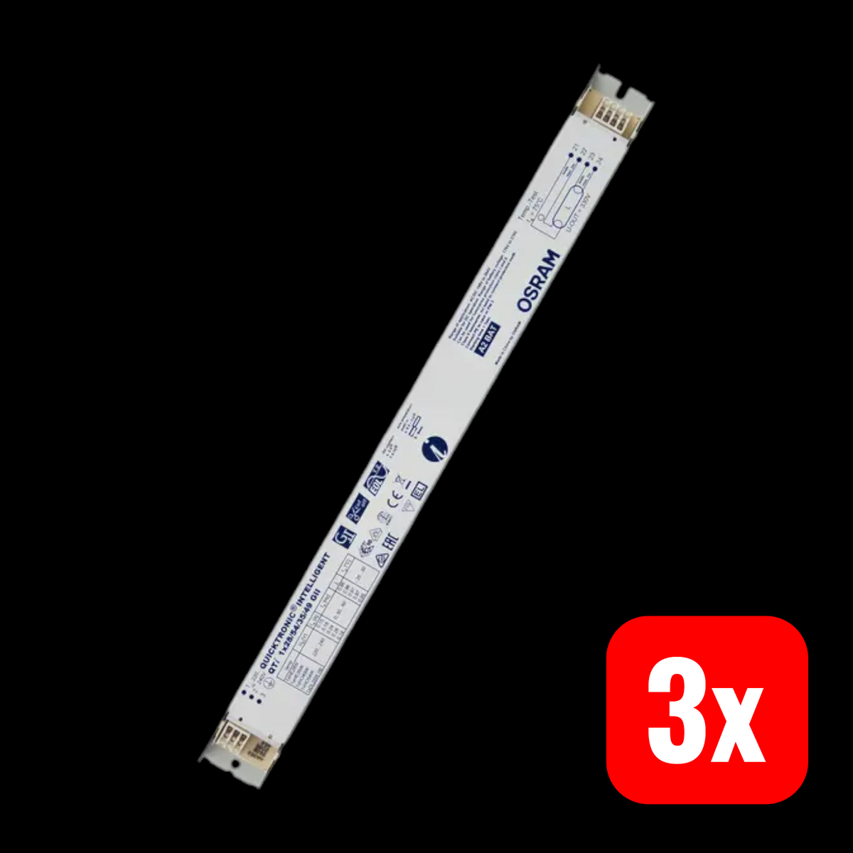 OSRAM Vorschaltgerät Betriebsgerät T5 1x28 54 35 49 Leuchtstoffröhre QTi 3 STÜCK - 4008321383358