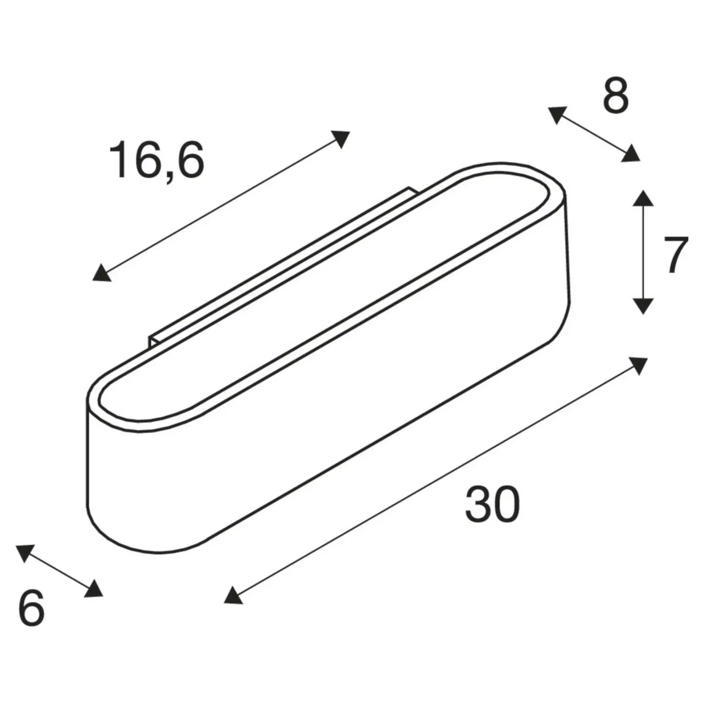 B-Ware Slv Ossa 300 151411 Wandleuchte Leuchte R7s 120 W Weiß Innenbeleuchtung - 4024163142212