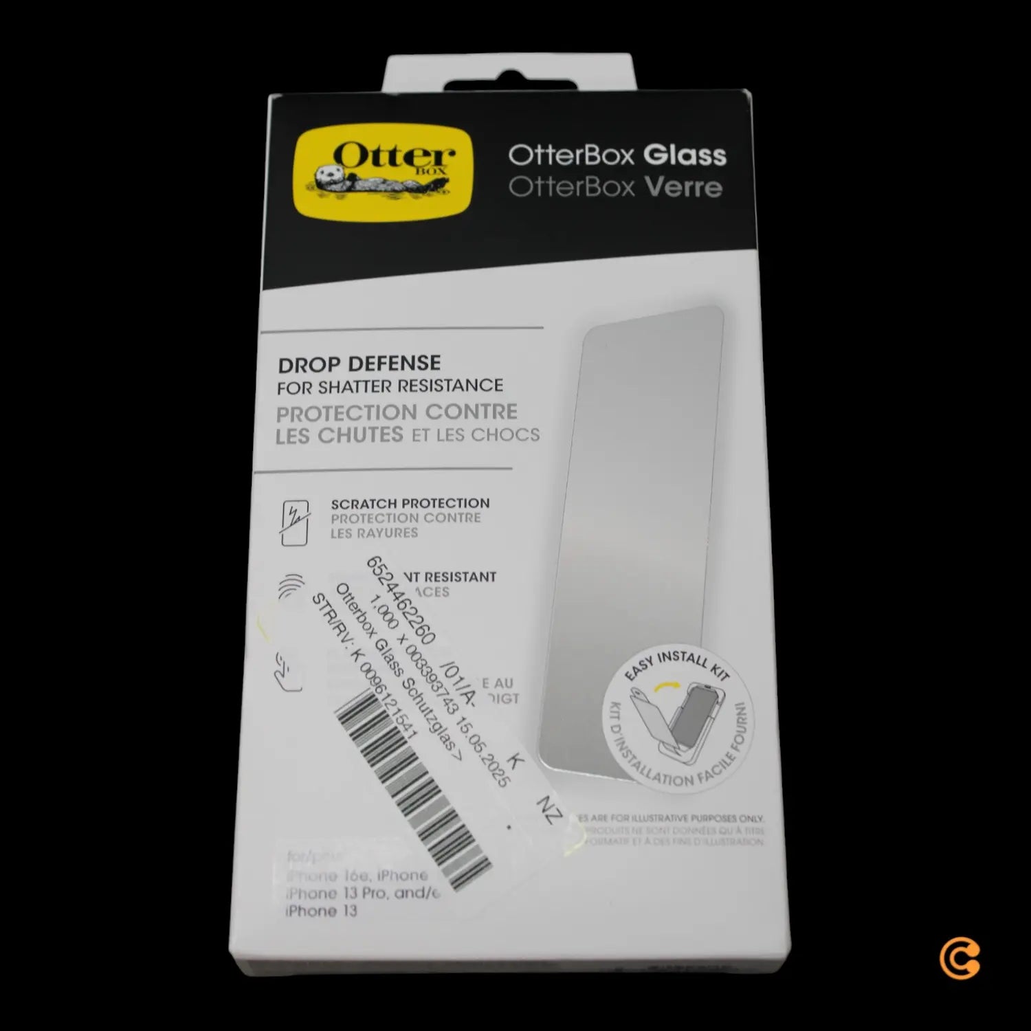 Otterbox Glass Displayschutzglas Apple I Phone 13 13 Pro 14 16e Anti Fingerprint B-Ware - 840434707362