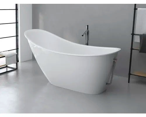 B-Ware Marci Badewannen Set Badewanne Wanne Ovale Freistehende Badewanne Weiß - 5906729573564