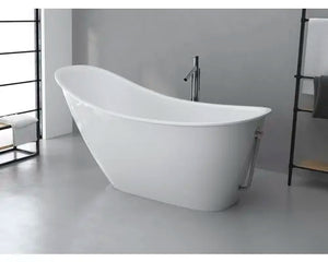 B-Ware Marci Badewannen Set Badewanne Wanne Ovale Freistehende Badewanne Weiß